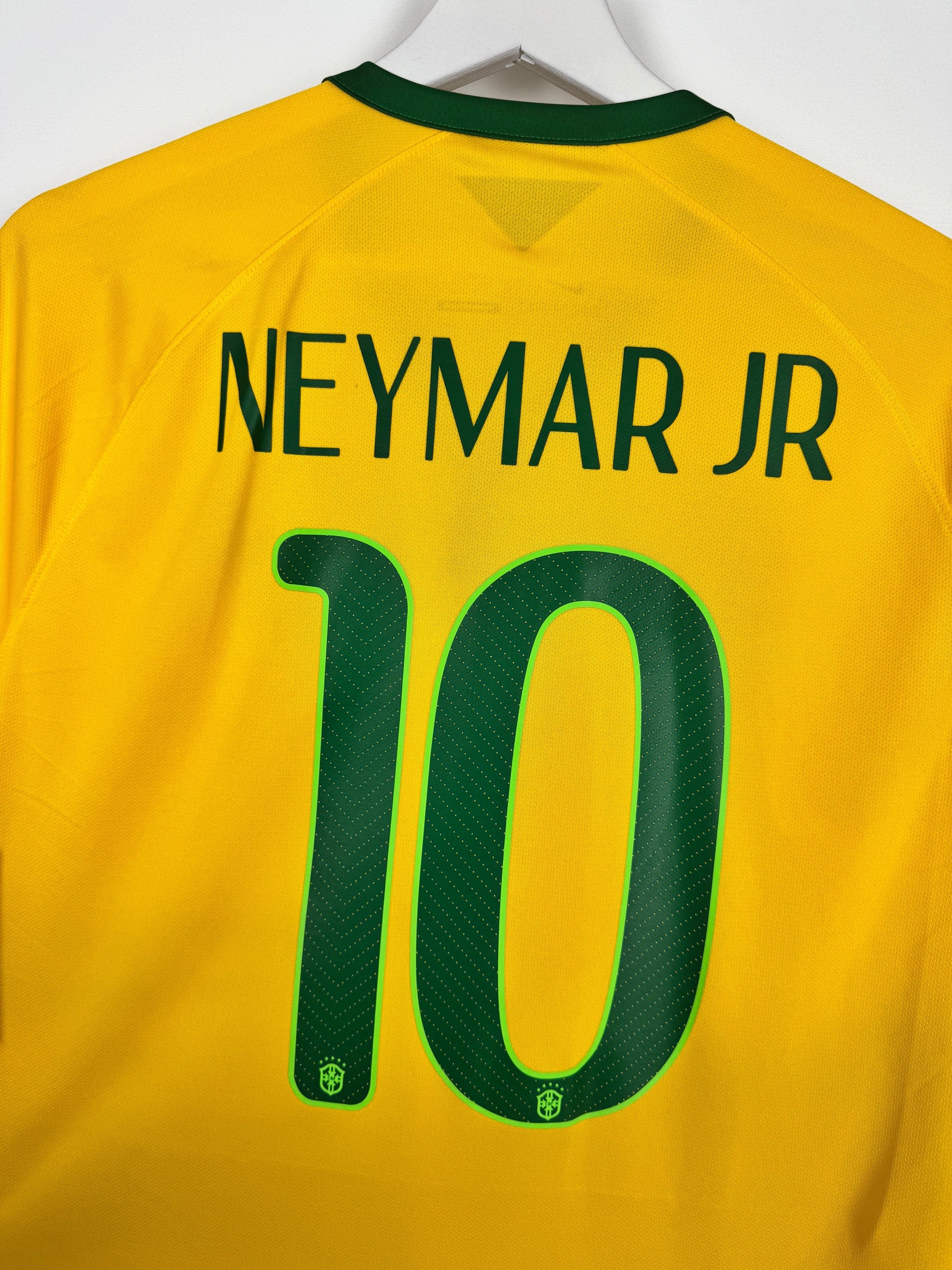 MAILLOT DE FOOTBALL BRÉSIL 2014 DOMICILE - NEYMAR JR #10 (M)