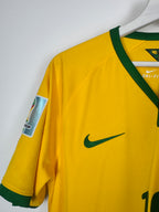 BRAZIL 2014 HOME FOOTBALL SHIRT - NEYMAR JR #10 (M)