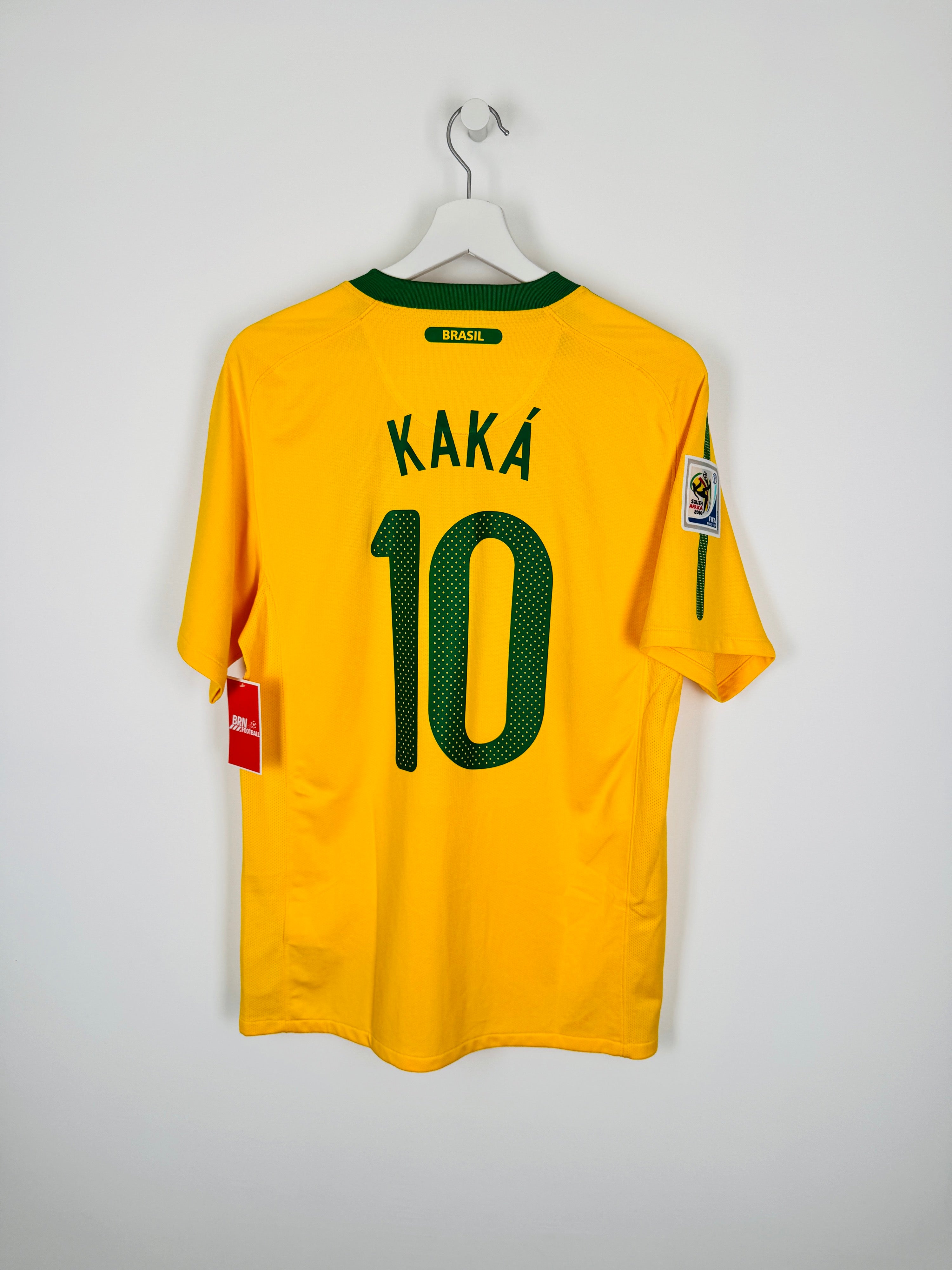 MAILLOT DE FOOTBALL BRÉSIL 2010 DOMICILE - KAKA #10 (S)