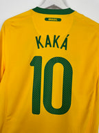 BRAZIL 2010 HOME FOOTBALL SHIRT - KAKA #10 (S)