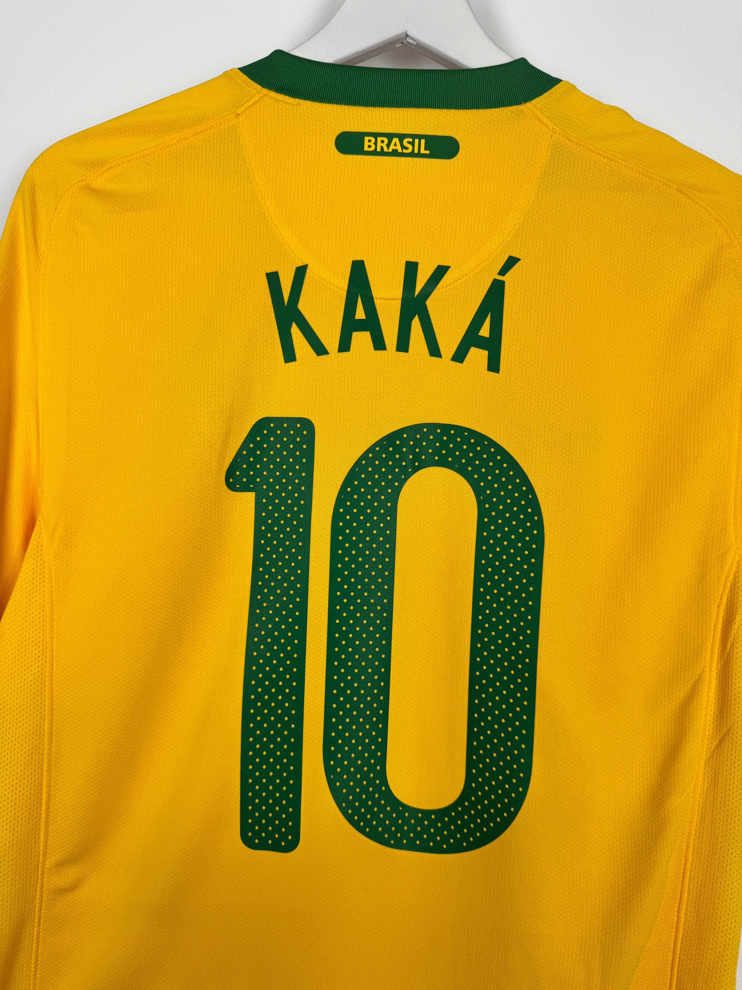 MAILLOT DE FOOTBALL BRÉSIL 2010 DOMICILE - KAKA #10 (S)