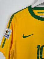 BRAZIL 2010 HOME FOOTBALL SHIRT - KAKA #10 (S)