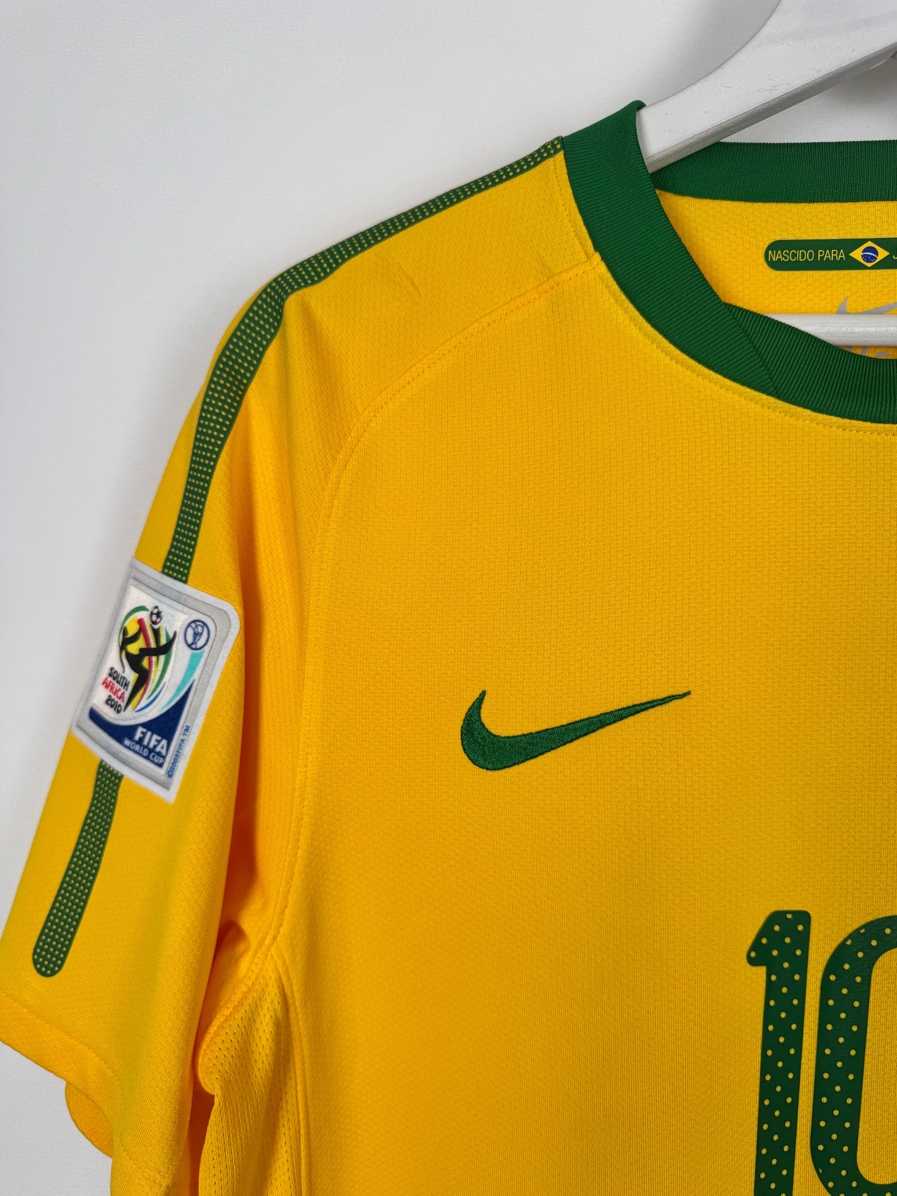 BRAZIL 2010 HOME FOOTBALL SHIRT - KAKA #10 (S)