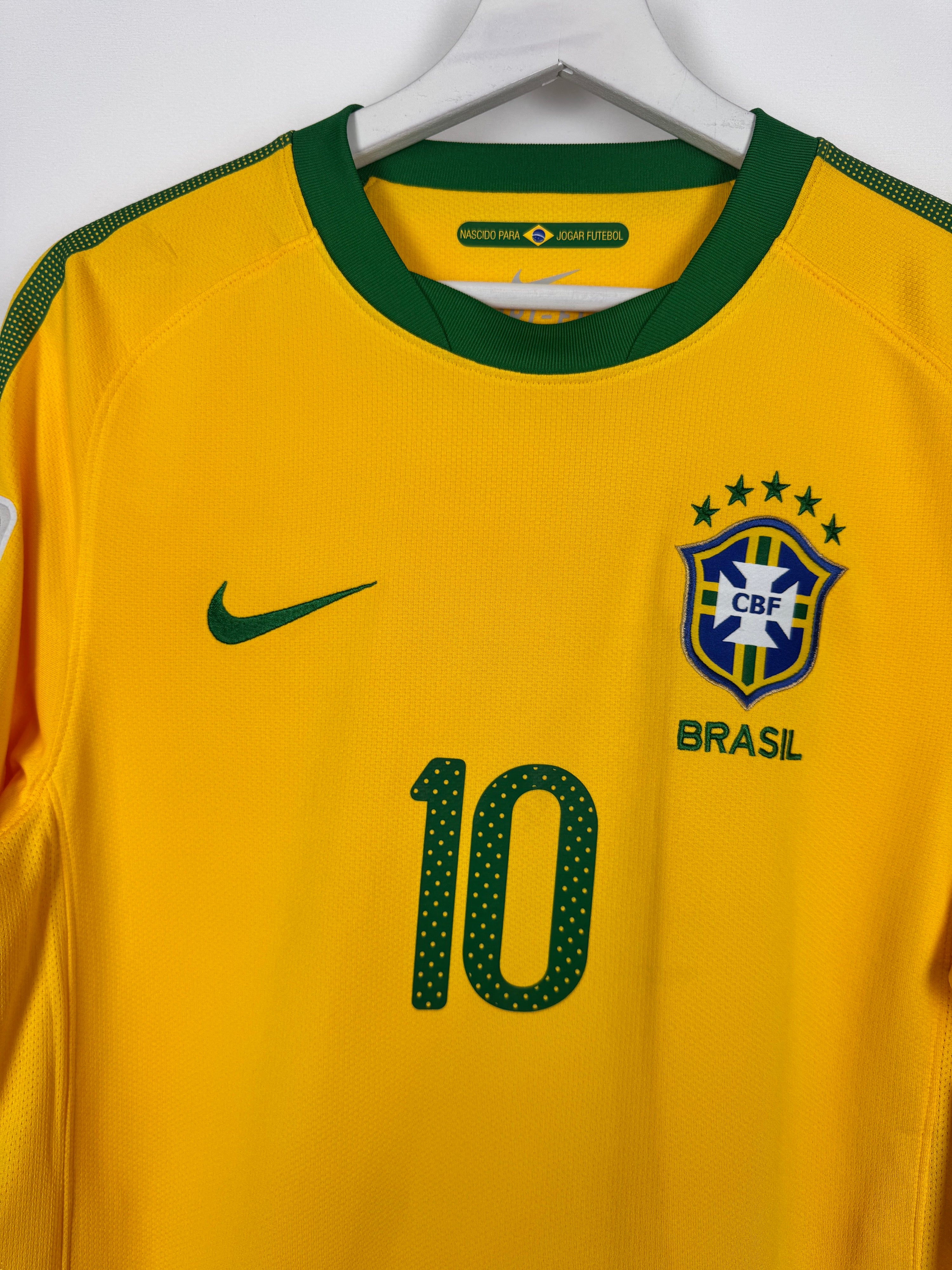 MAILLOT DE FOOTBALL BRÉSIL 2010 DOMICILE - KAKA #10 (S)