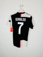 JUVENTUS 2019/2020 HOME FOOTBALL SHIRT - RONALDO #7 (XS)