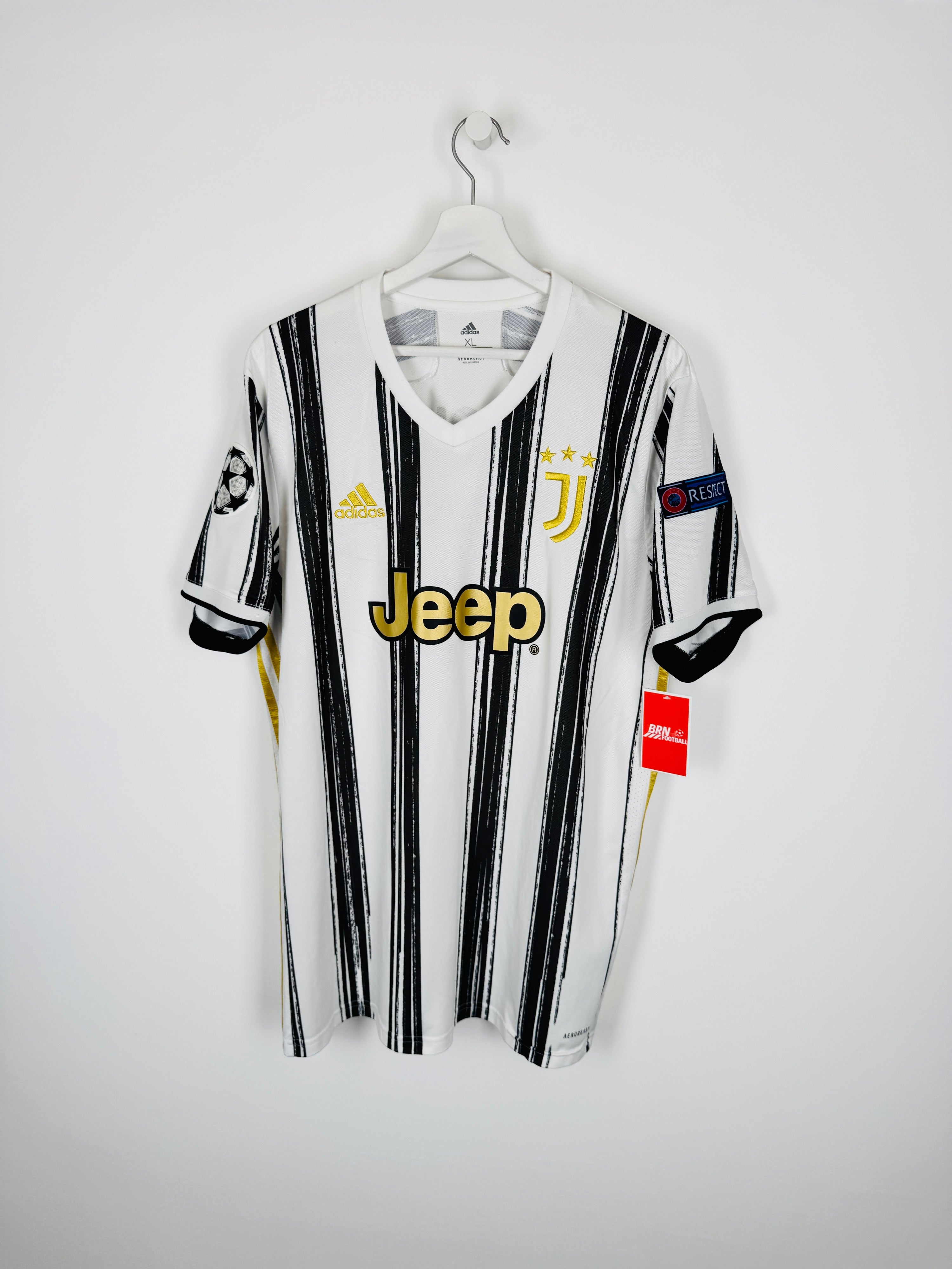 JUVENTUS 2020/2021 HOME FOOTBALL JERSEY - RONALDO #7 (XL)