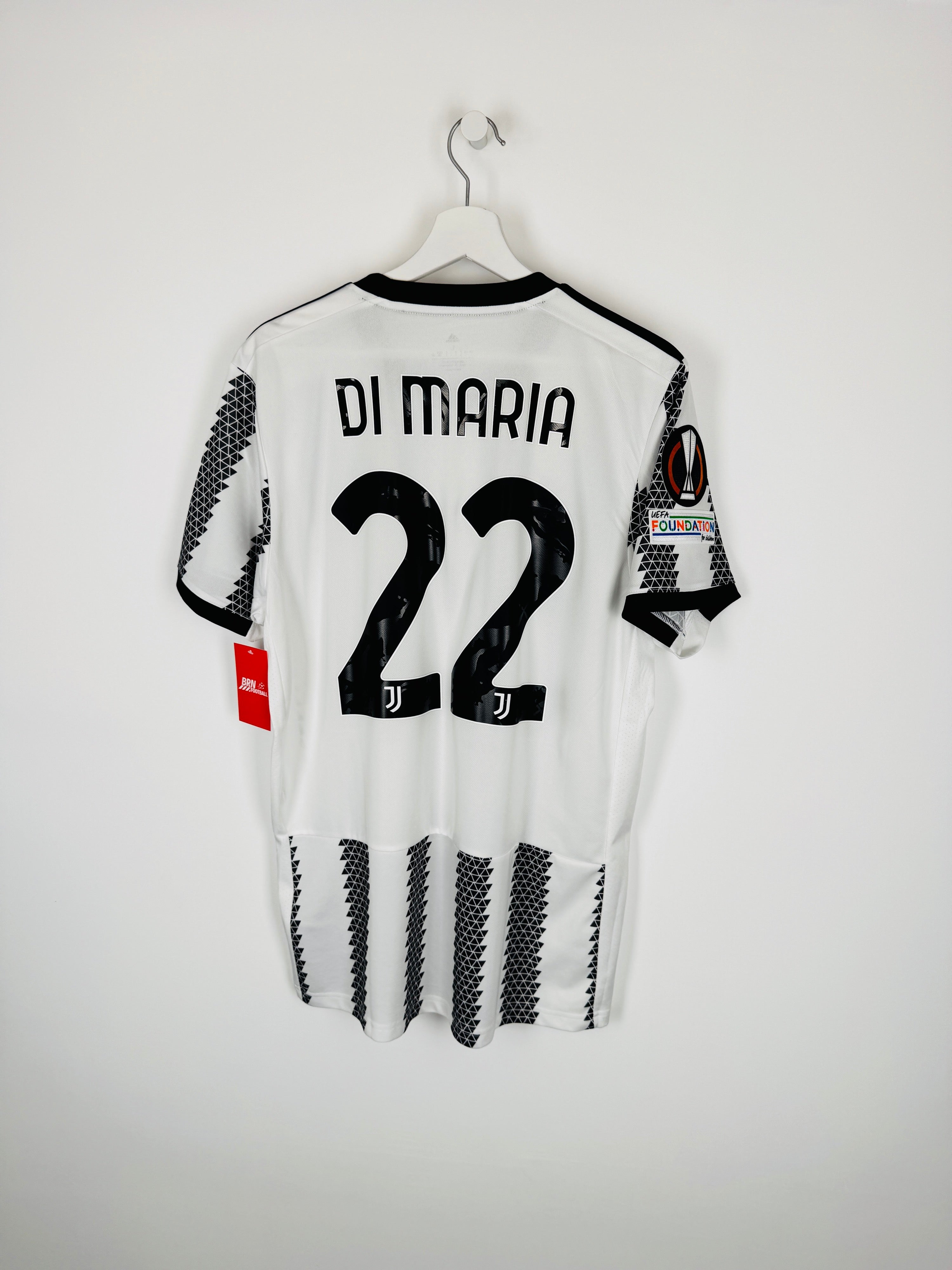 JUVENTUS 2022/2023 HOME FOOTBALL JERSEY - DI MARIA #22 (L)