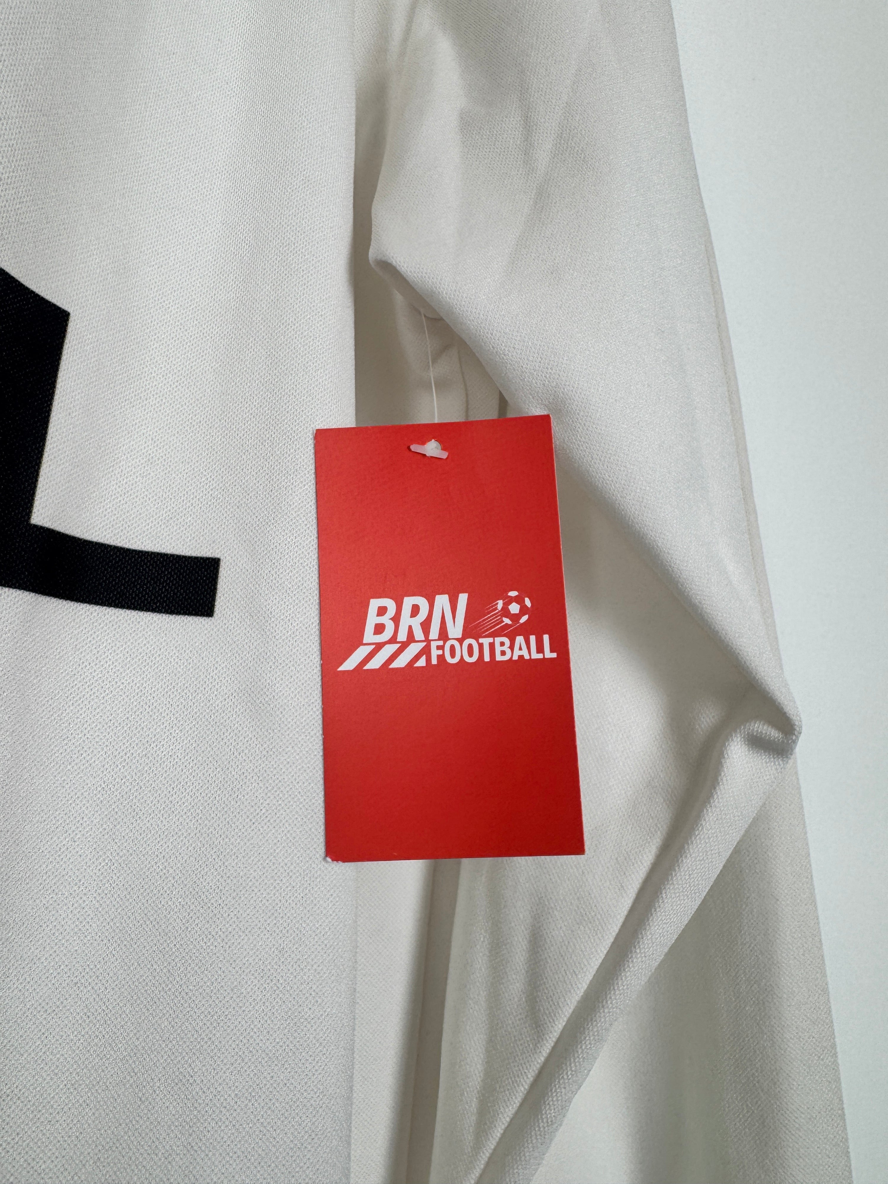 AC MILAN 1995/1996 AWAY FOOTBALL SHIRT LONG SLEEVES (M)