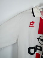 AC MILAN 1995/1996 AWAY FOOTBALL SHIRT LONG SLEEVES (M)
