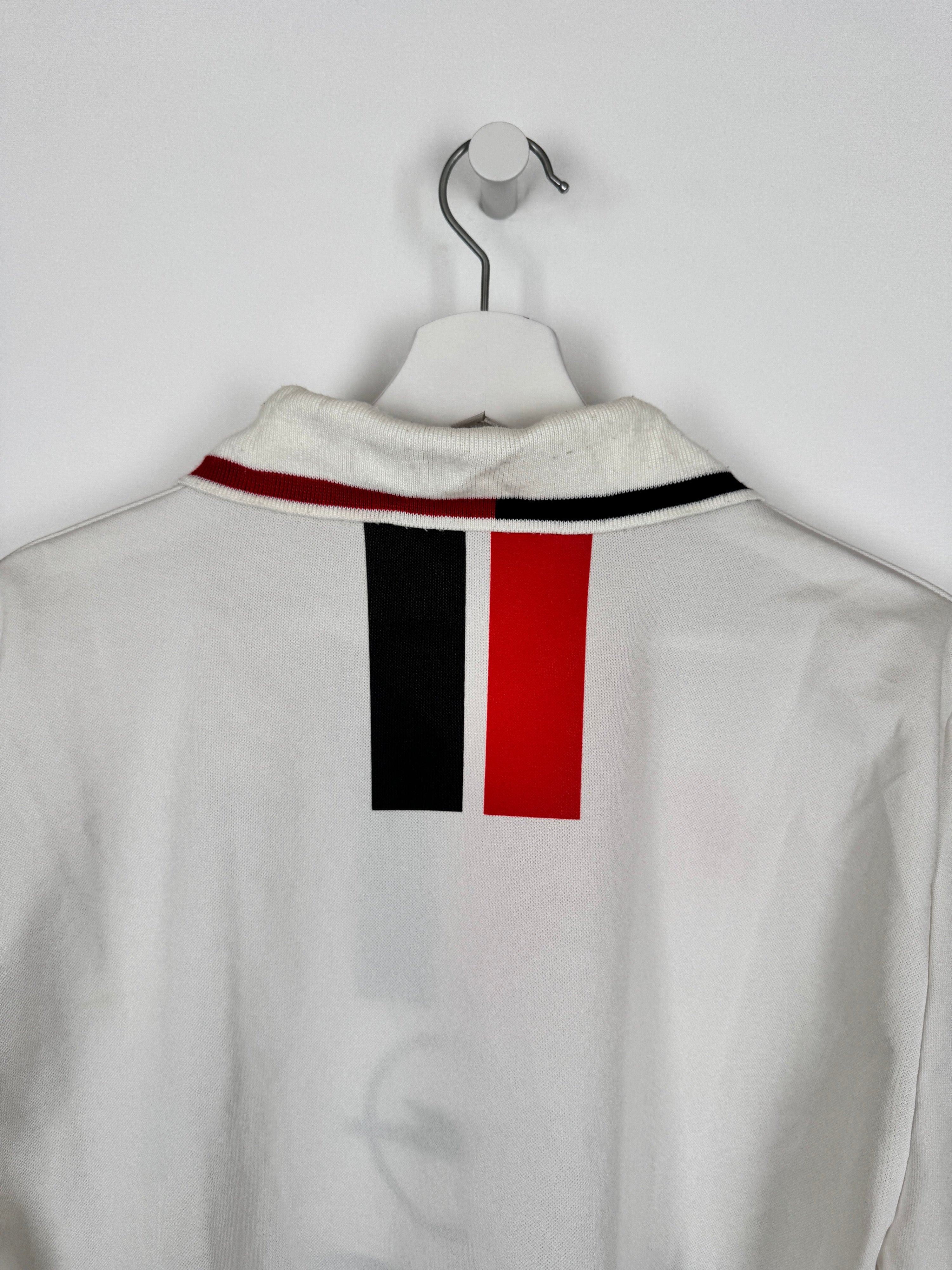 AC MILAN 1995/1996 AWAY FOOTBALL SHIRT LONG SLEEVES (M)