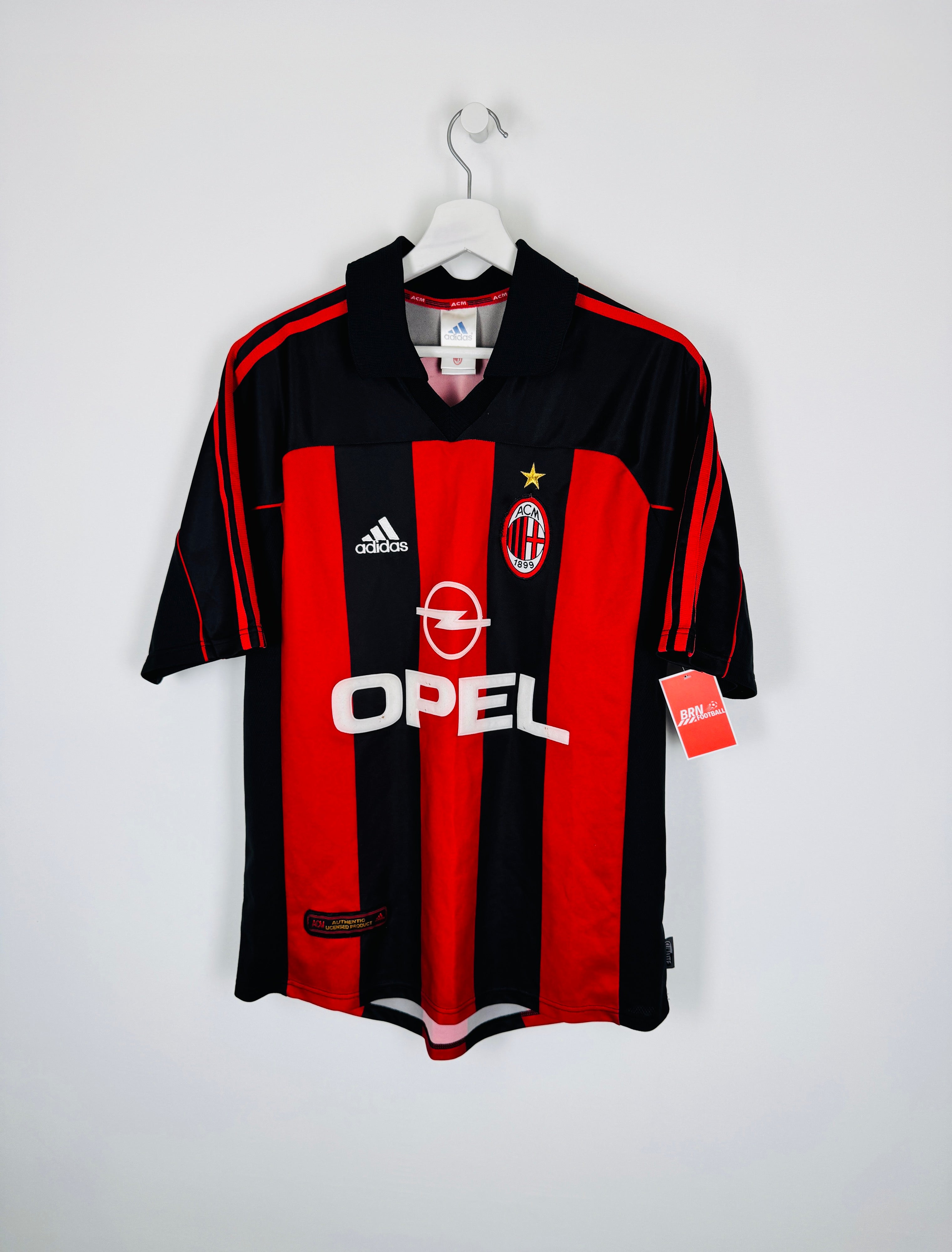 AC Milan Football Shirt 2000/2002 Home (M)