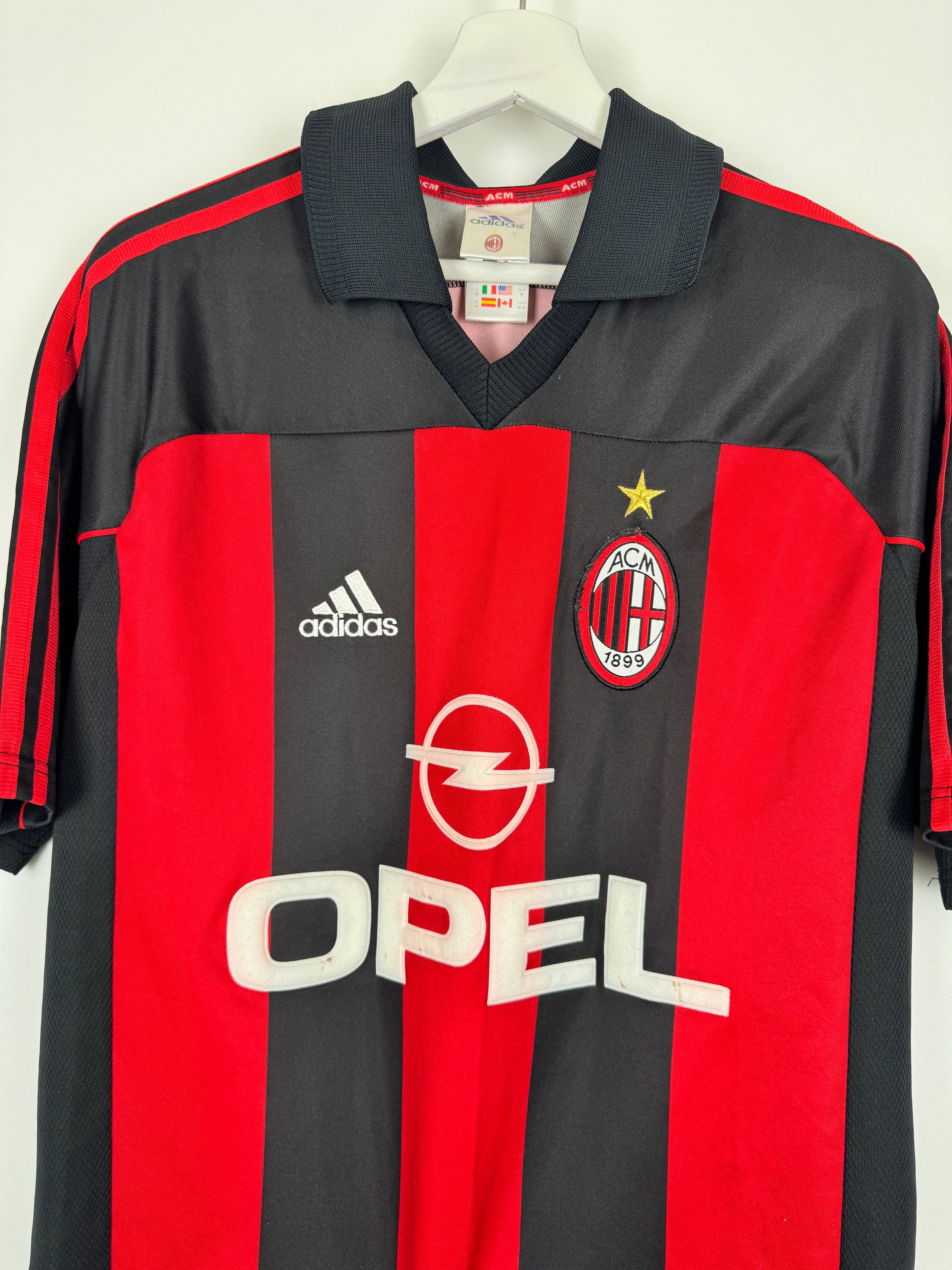 AC Milan Football Shirt 2000/2002 Home (M)