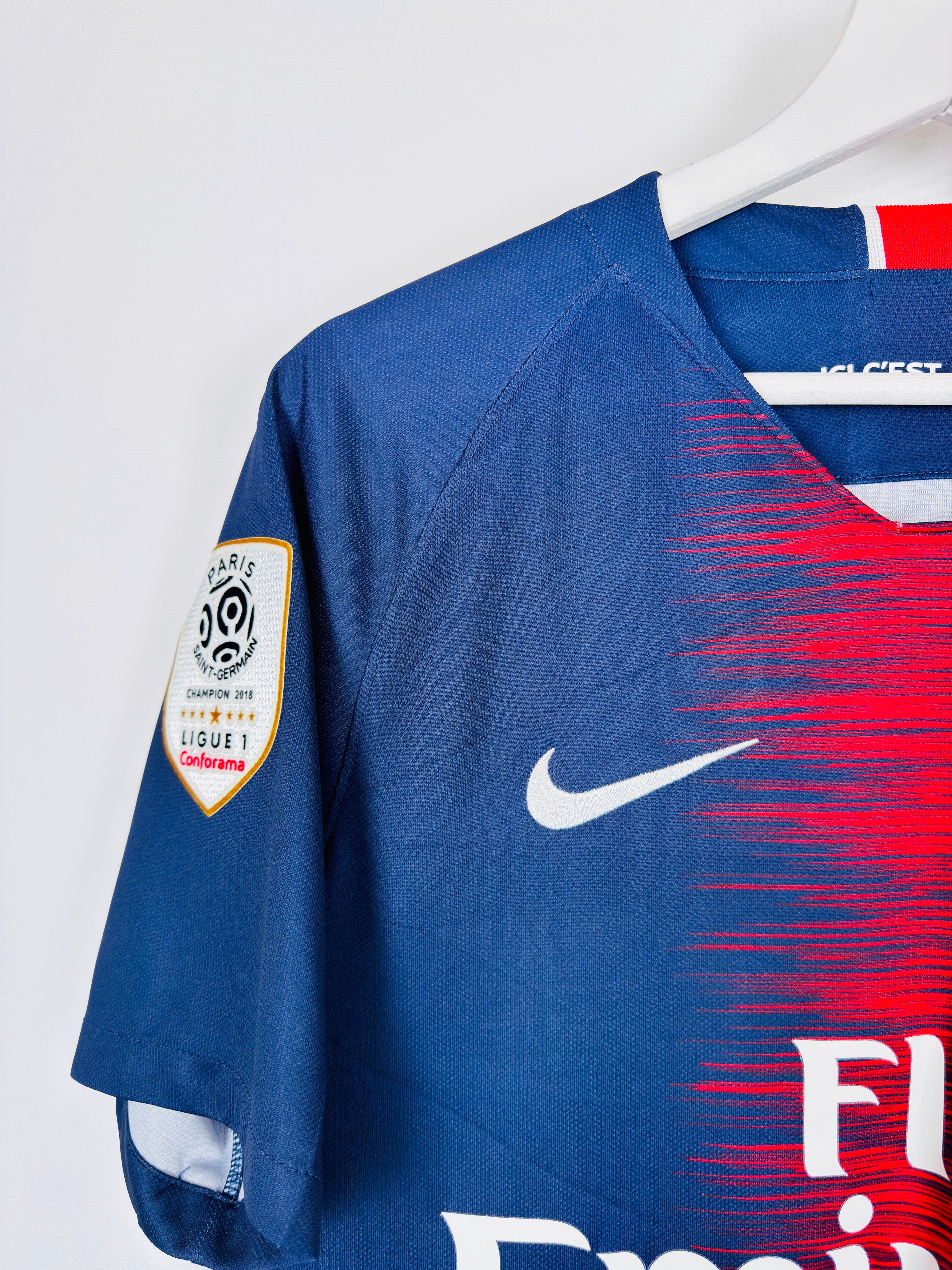 PSG 2018/2019 HOME FOOTBALL JERSEY - NEYMAR JR #10 (S)
