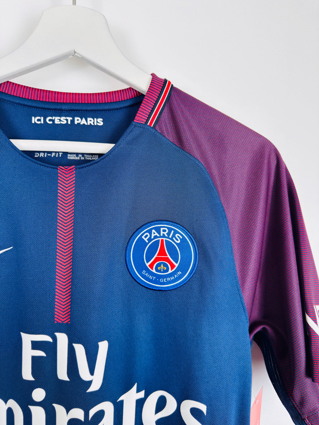 PSG 2017/2018 HOME FOOTBALL JERSEY - NEYMAR JR #10 (S)