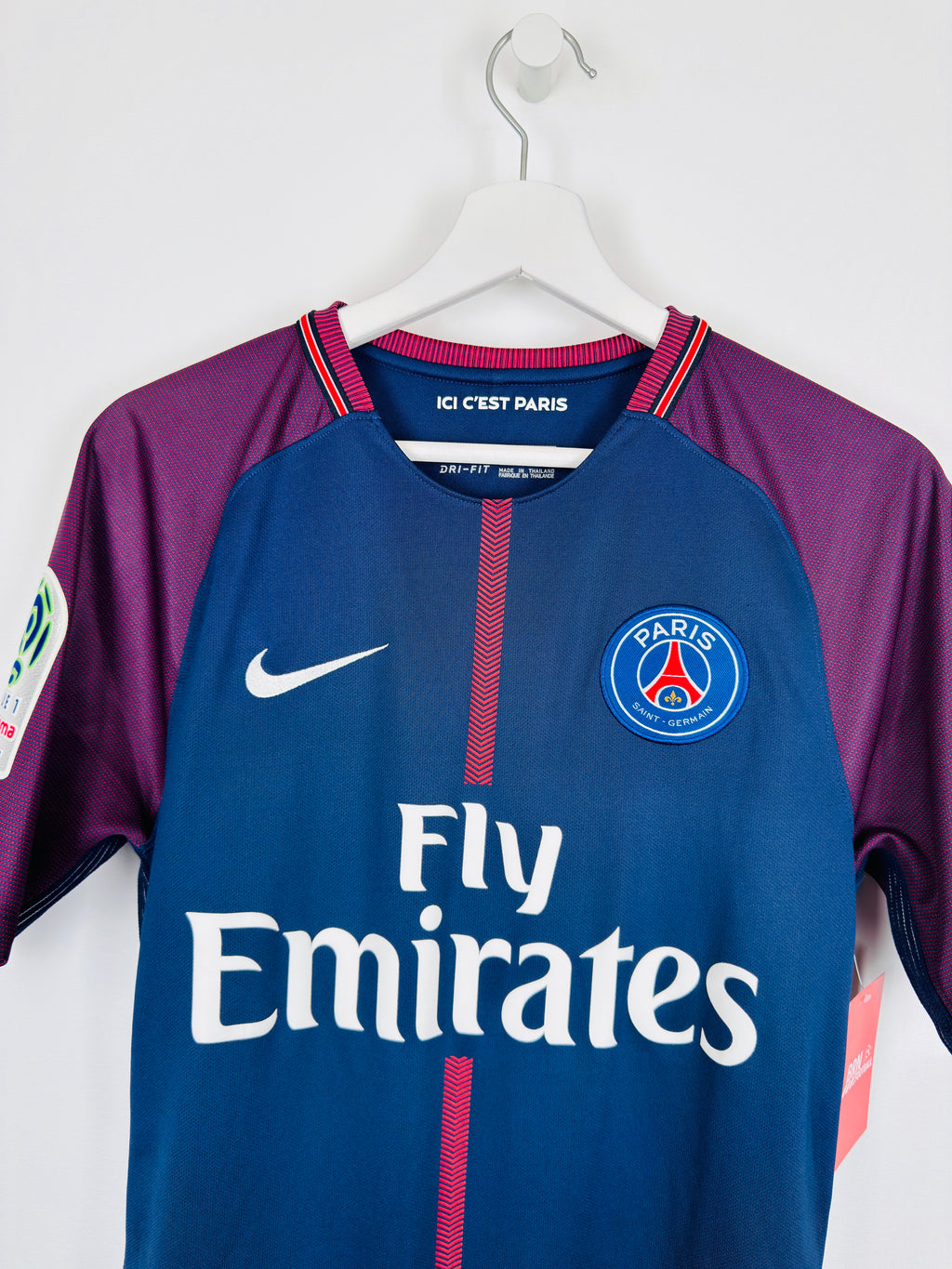 PSG 2017/2018 HOME FOOTBALL JERSEY - NEYMAR JR #10 (S)