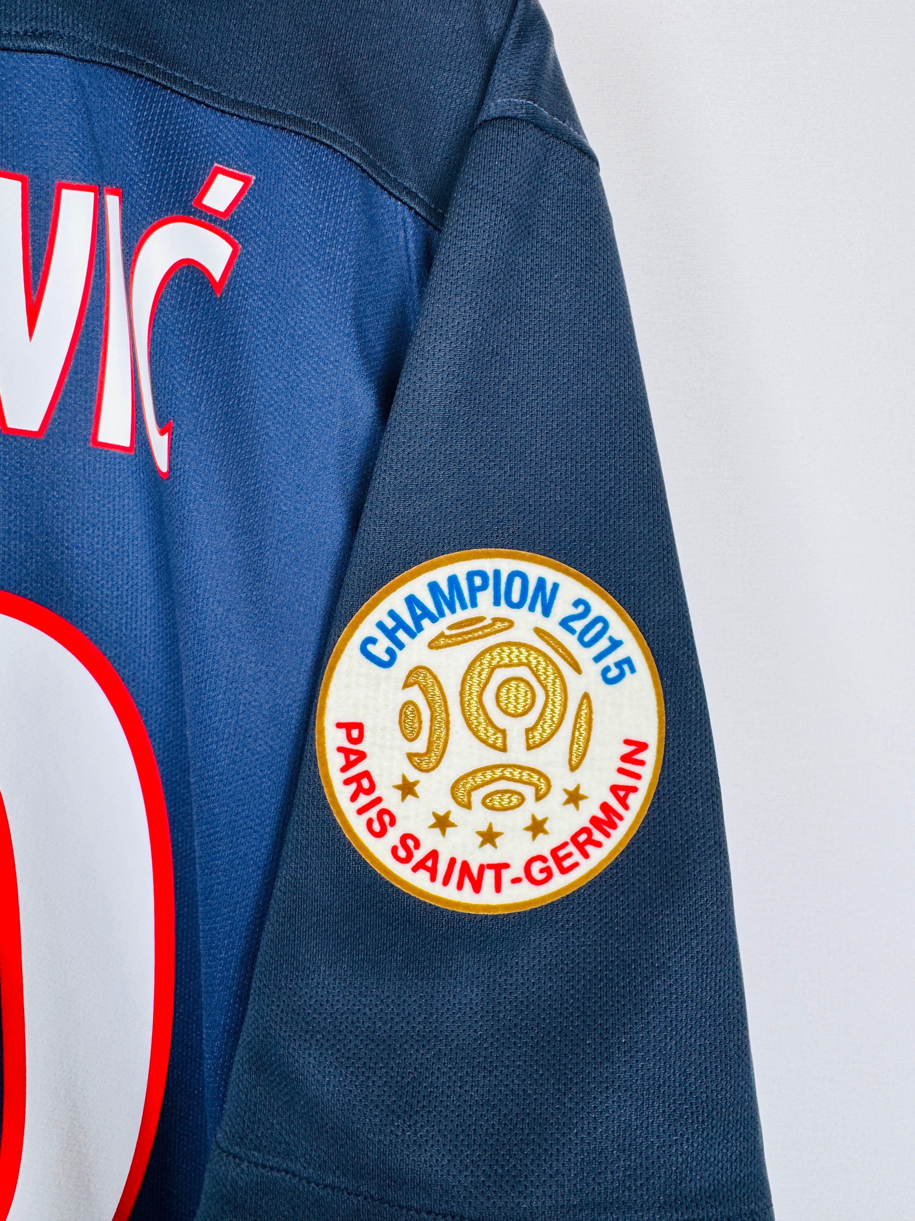 PSG FOOTBALL JERSEY 2015/2016 HOME - IBRAHIMOVIC #10 (XL)