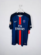 PSG FOOTBALL JERSEY 2015/2016 HOME - IBRAHIMOVIC #10 (XL)