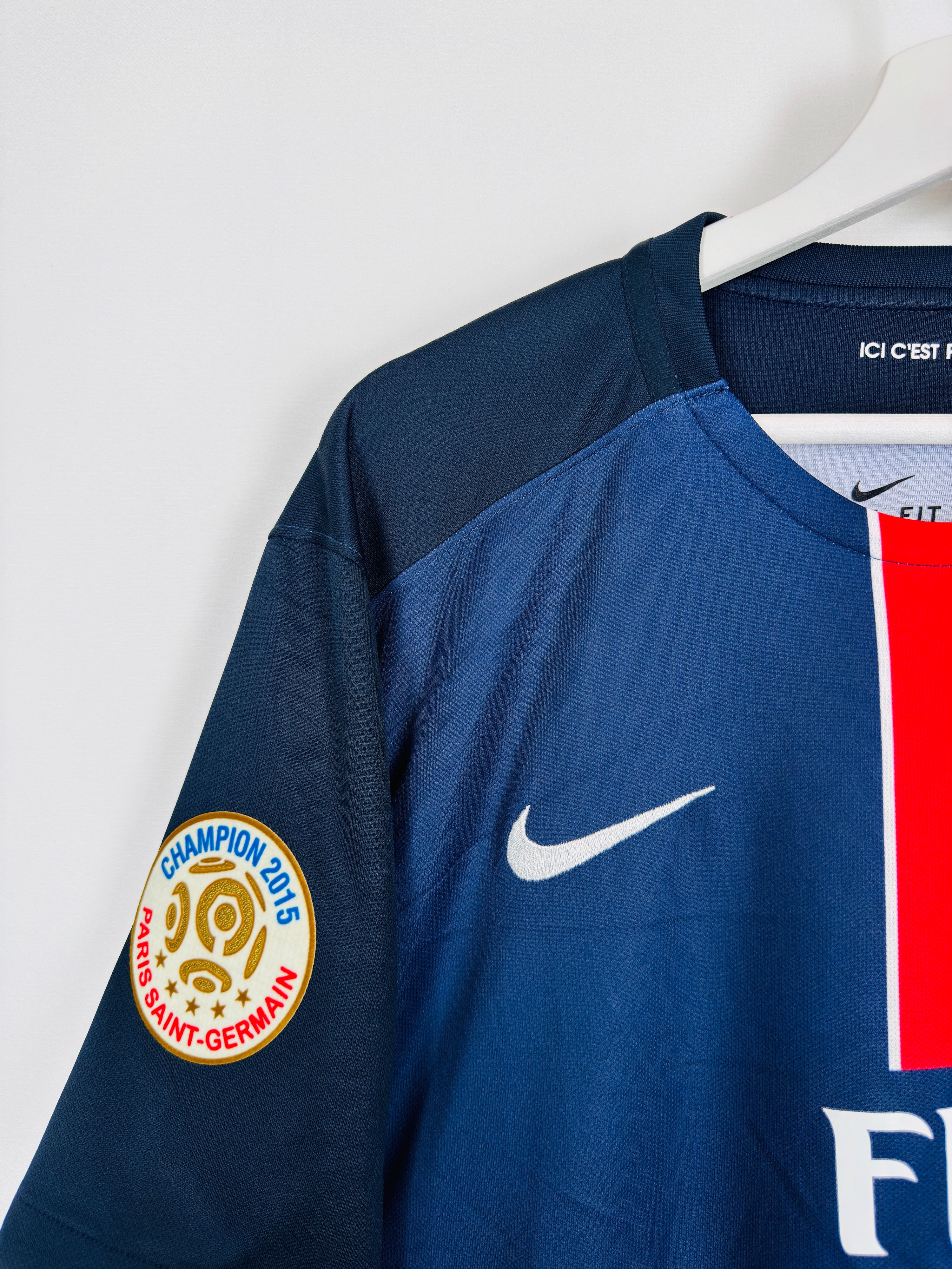 PSG FOOTBALL JERSEY 2015/2016 HOME - IBRAHIMOVIC #10 (XL)