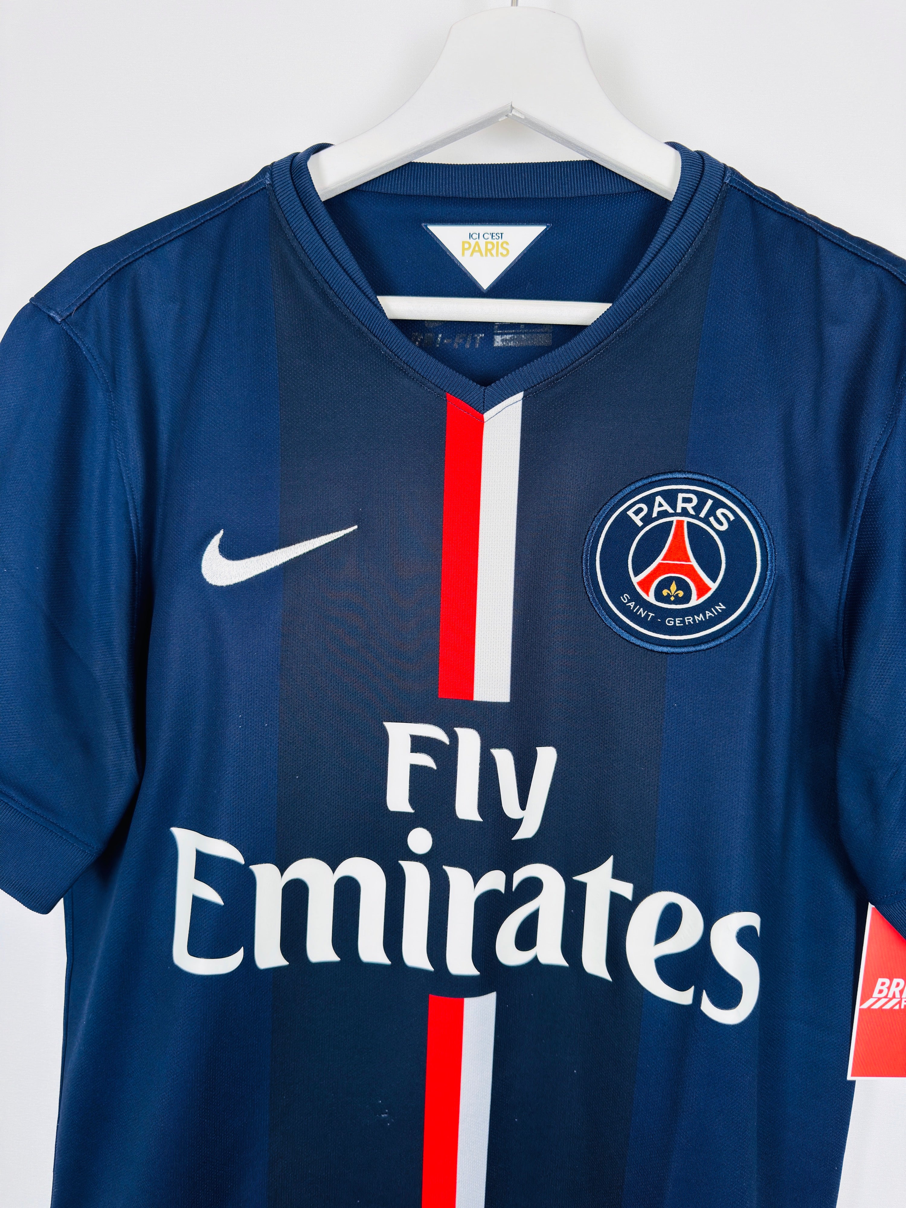 PSG FOOTBALL JERSEY 2014/2015 HOME - IBRAHIMOVIC #10 (S)