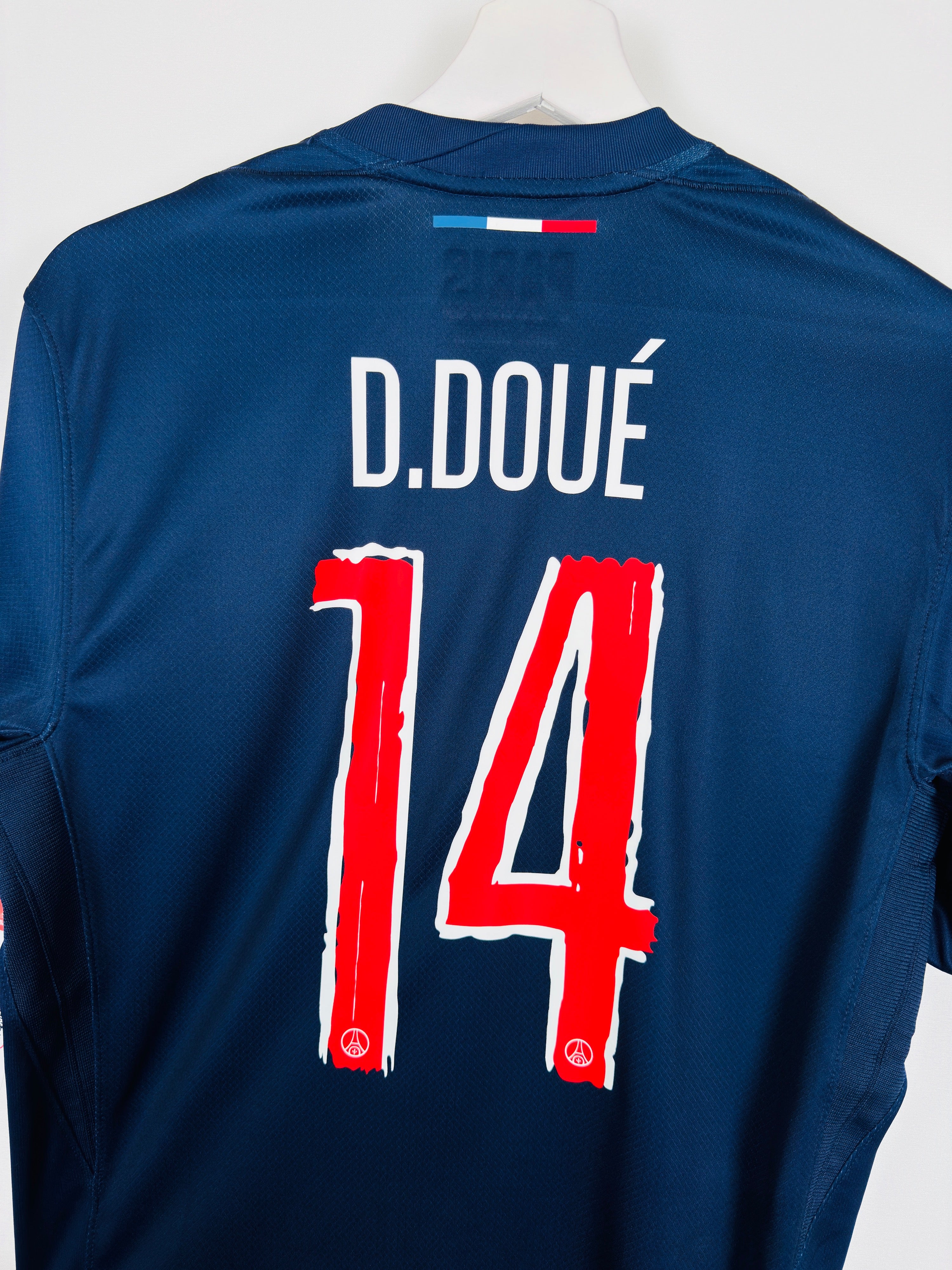 PSG 2024/2025 HOME FOOTBALL SHIRT MUNICH 2025 FINAL NEW - D.DOUÉ #14 (S)