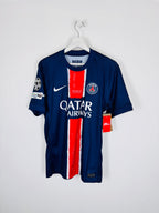 PSG 2024/2025 HOME FOOTBALL SHIRT MUNICH 2025 FINAL NEW - D.DOUÉ #14 (S)