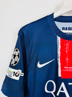 PSG 2024/2025 HOME FOOTBALL SHIRT MUNICH 2025 FINAL NEW - D.DOUÉ #14 (S)