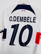 PSG 2023/2024 AWAY FOOTBALL JERSEY - O.DEMBÉLÉ #10 (S)