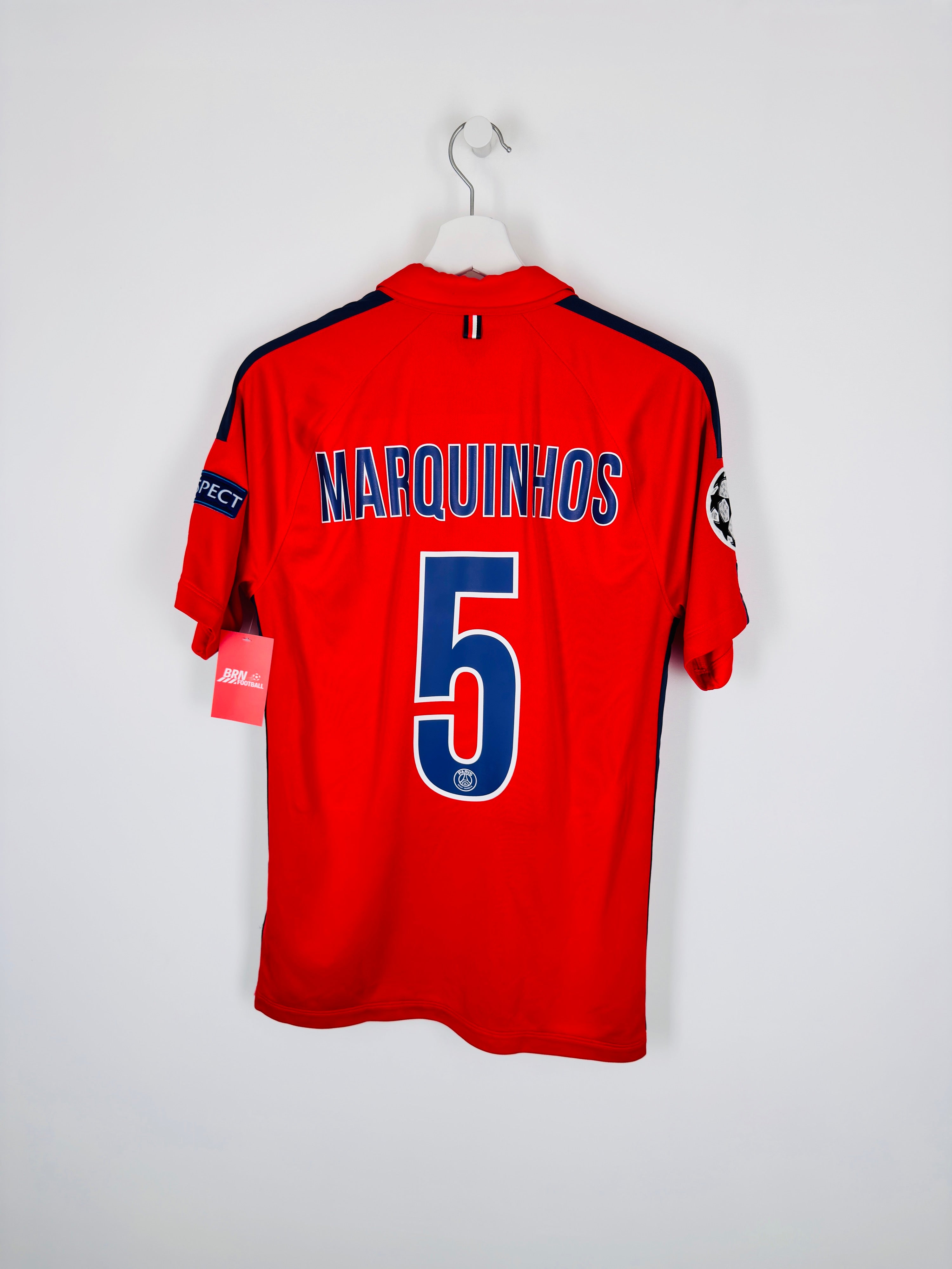 PSG FOOTBALL JERSEY 2014/2015 THIRD - MARQUINHOS #5 (S)