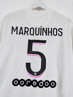 PSG 2021/2022 AWAY FOOTBALL JERSEY - MARQUINHOS #5 (XL)