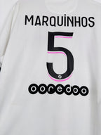 PSG 2021/2022 AWAY FOOTBALL JERSEY - MARQUINHOS #5 (XL)