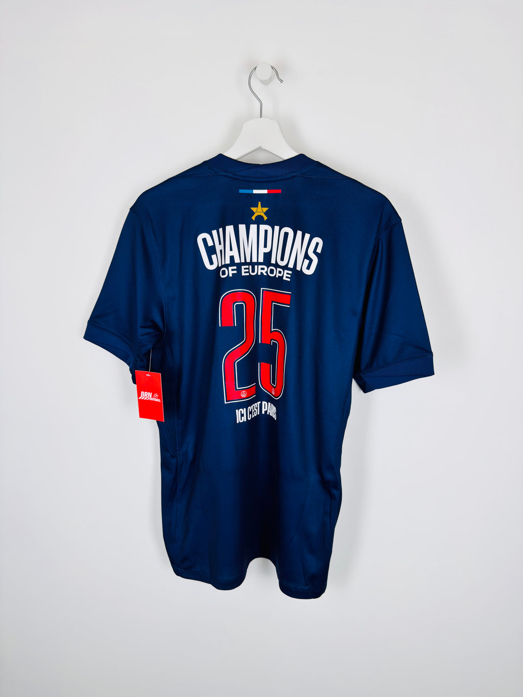 PSG FOOTBALL JERSEY 2024/2025 HOME CHAMPIONS OF EUROPE 25 (M)