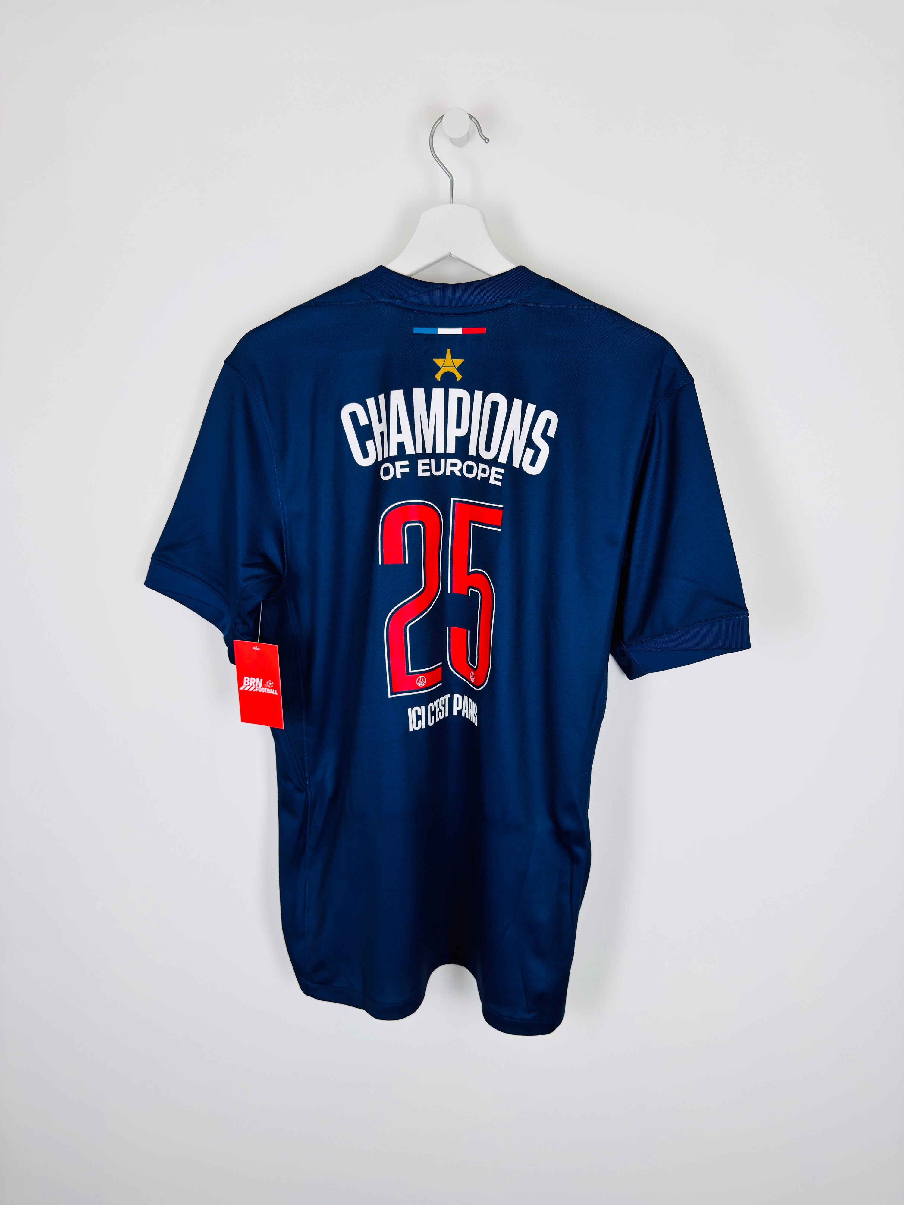 PSG FOOTBALL JERSEY 2024/2025 HOME CHAMPIONS OF EUROPE 25 (M)