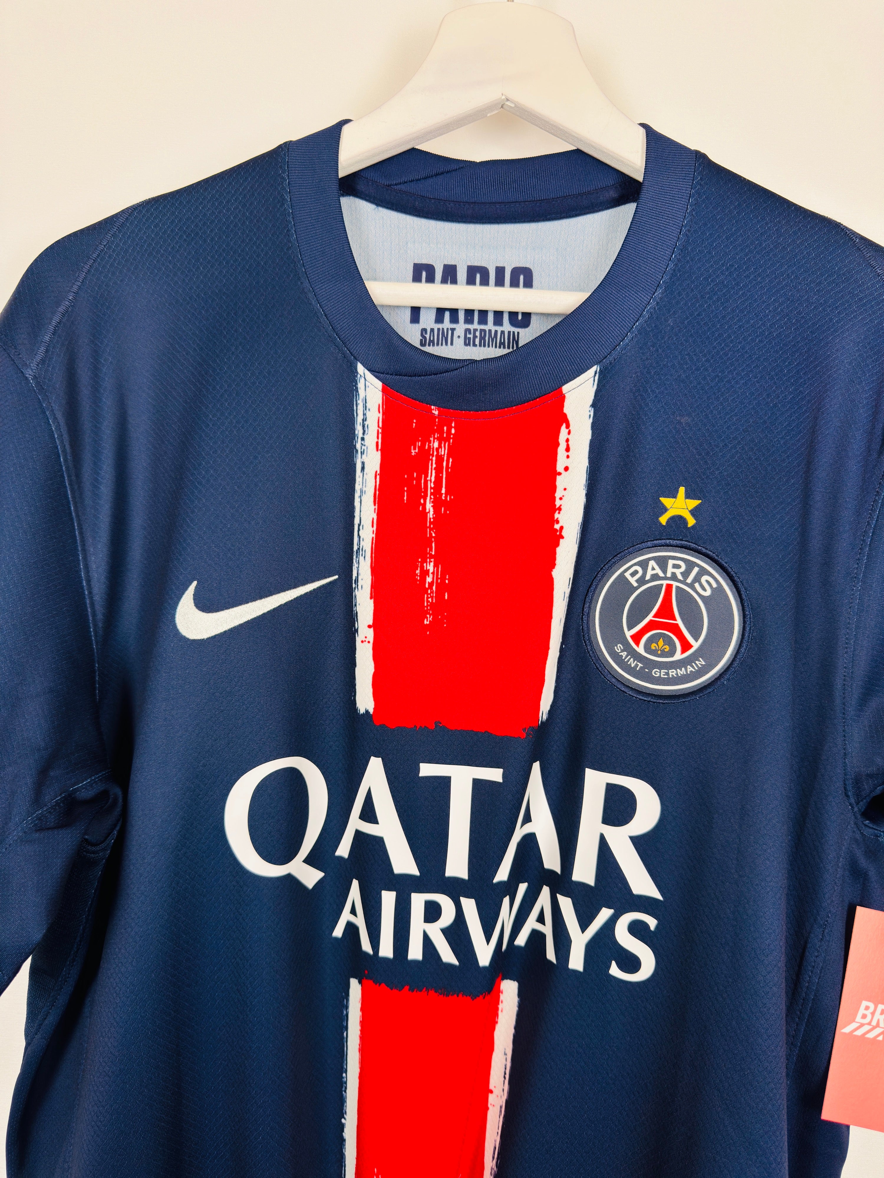 PSG FOOTBALL JERSEY 2024/2025 HOME CHAMPIONS OF EUROPE 25 (M)