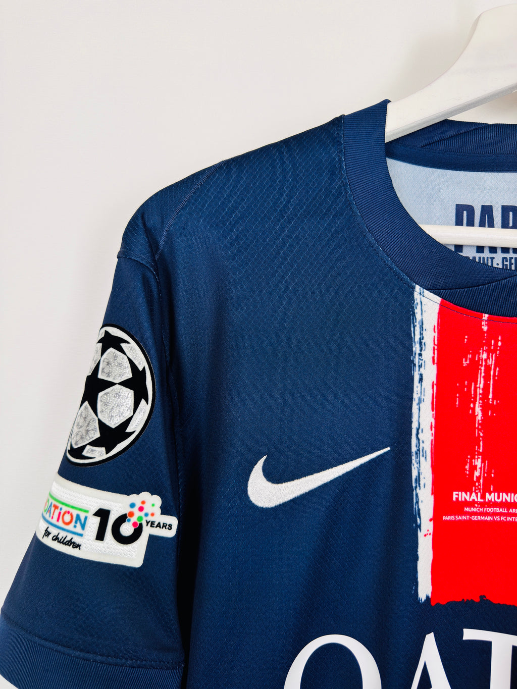 PSG 2024/2025 HOME FOOTBALL SHIRT MUNICH 2025 FINAL NEW - MARQUINHOS #5 (S)