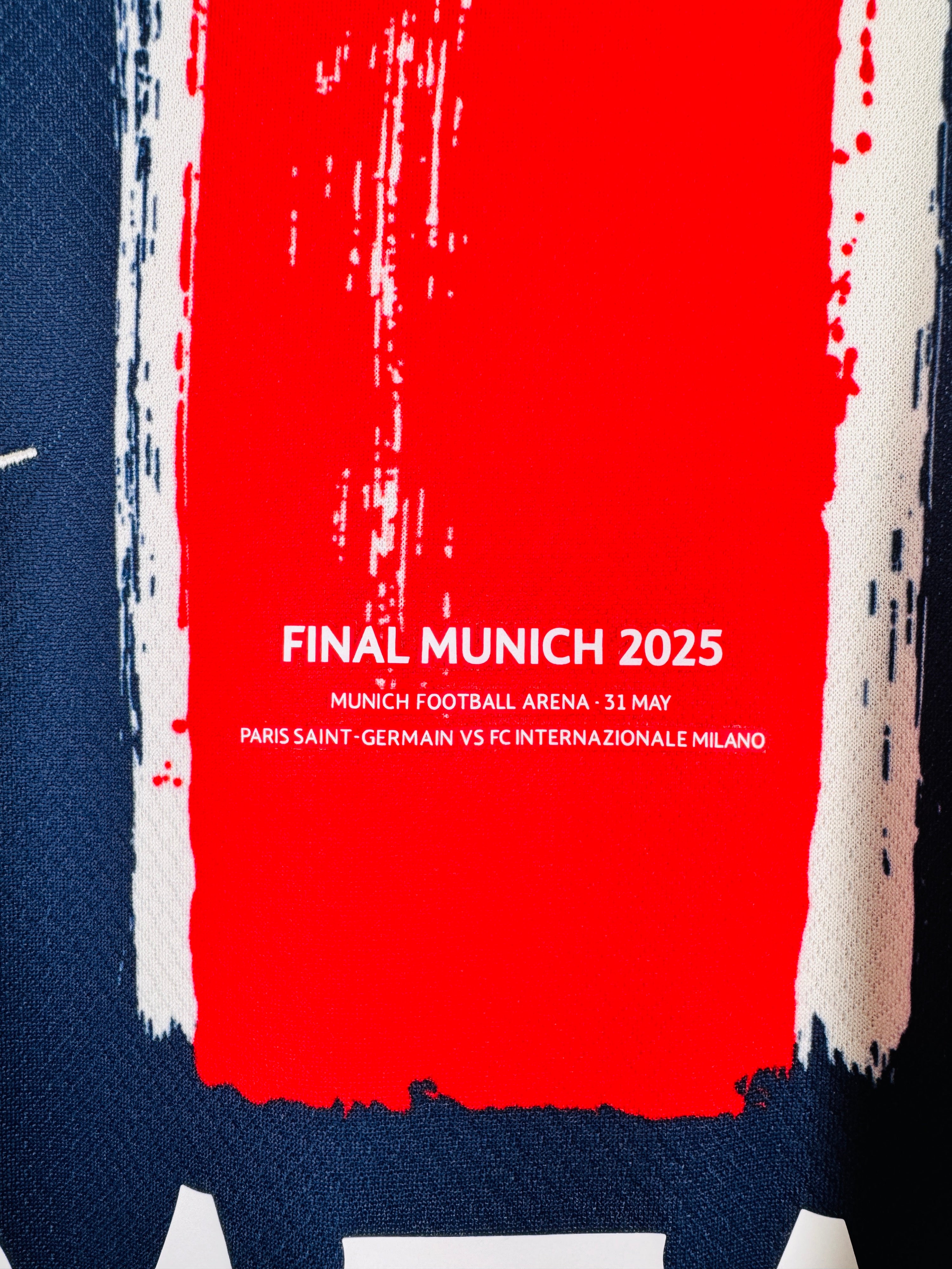 PSG 2024/2025 HOME FOOTBALL SHIRT MUNICH 2025 FINAL NEW - MARQUINHOS #5 (S)