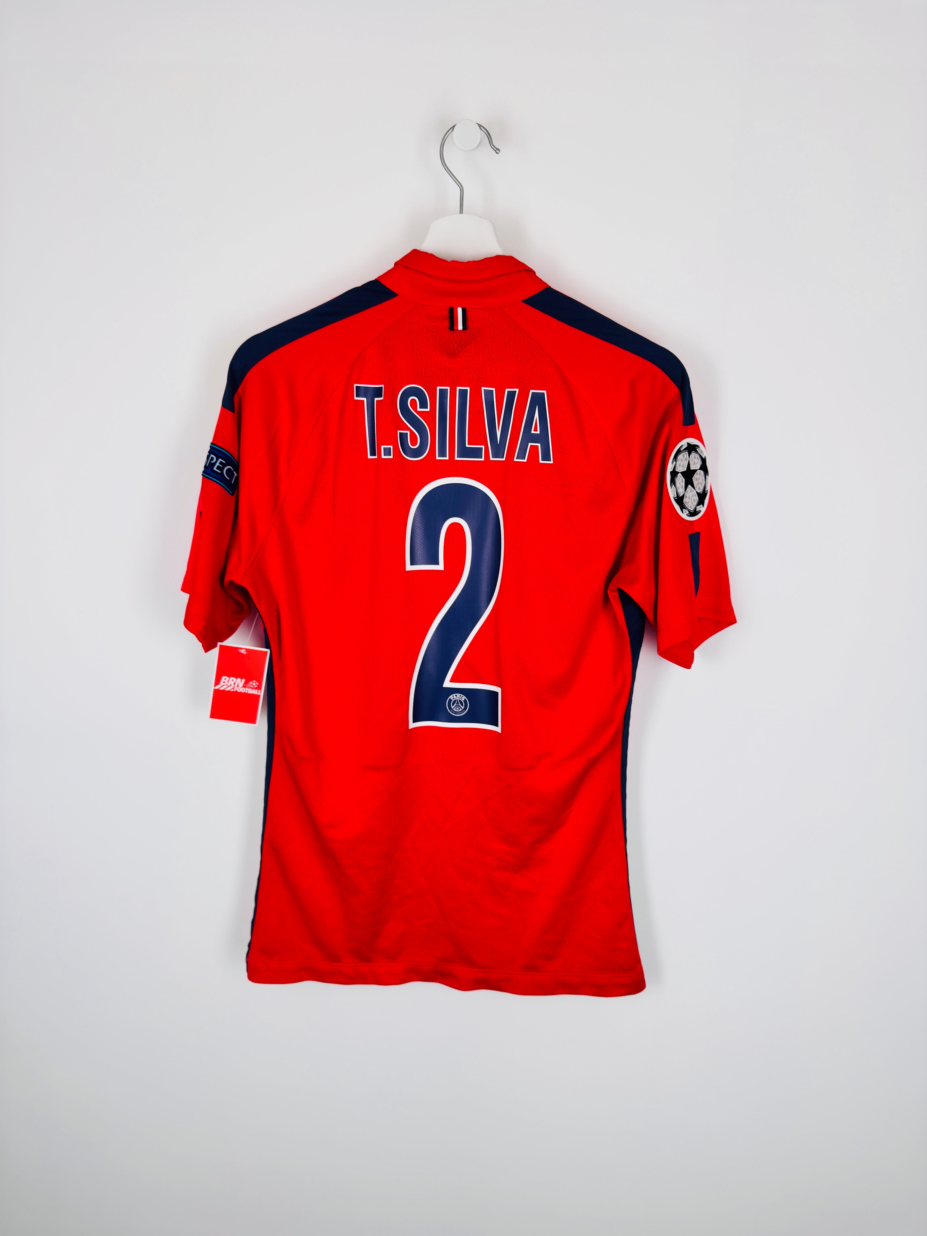 PSG 2014/2015 THIRD FOOTBALL JERSEY PRO STOCK - T.SILVA #2 (M)