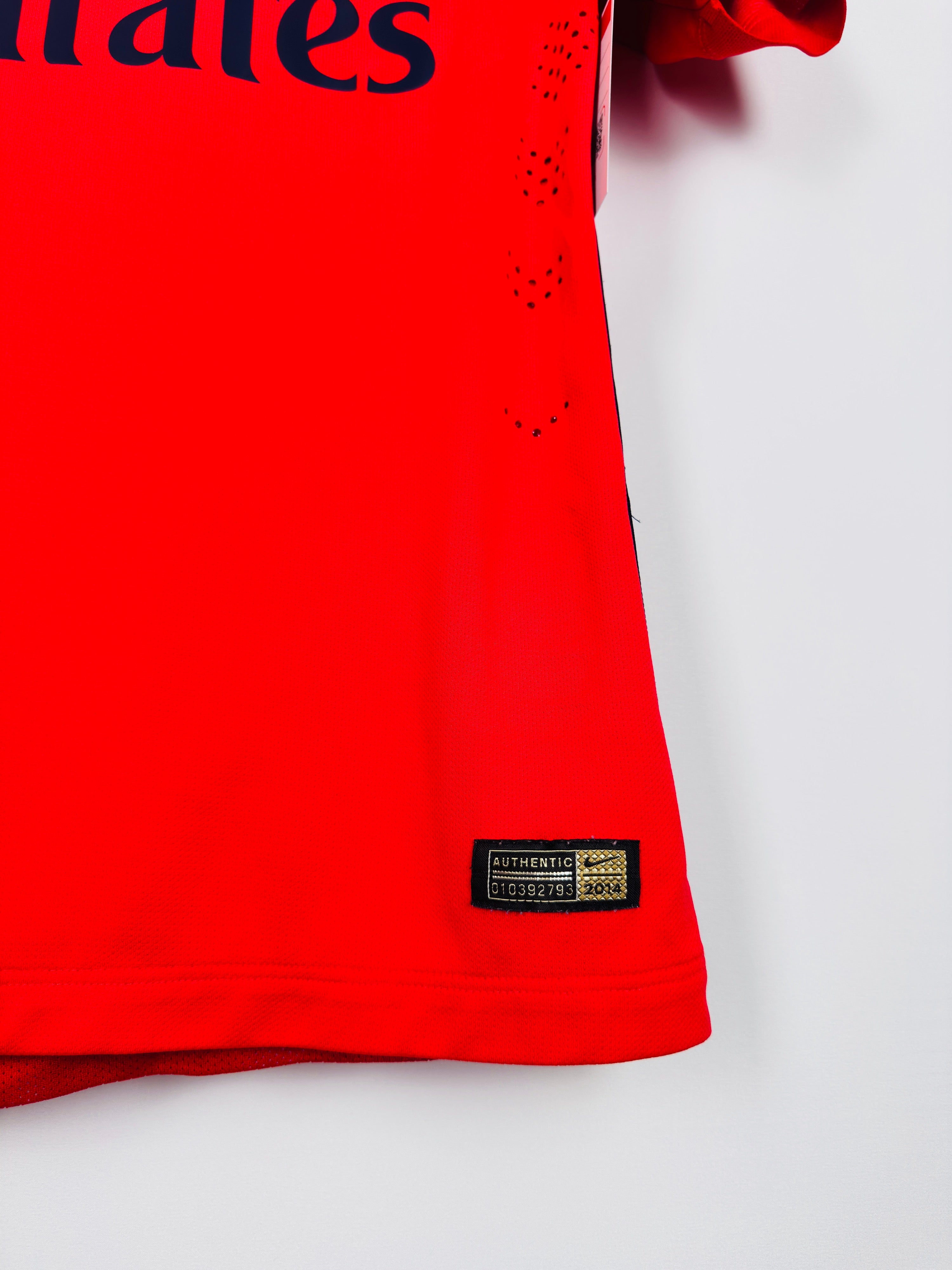PSG 2014/2015 THIRD FOOTBALL JERSEY PRO STOCK - T.SILVA #2 (M)