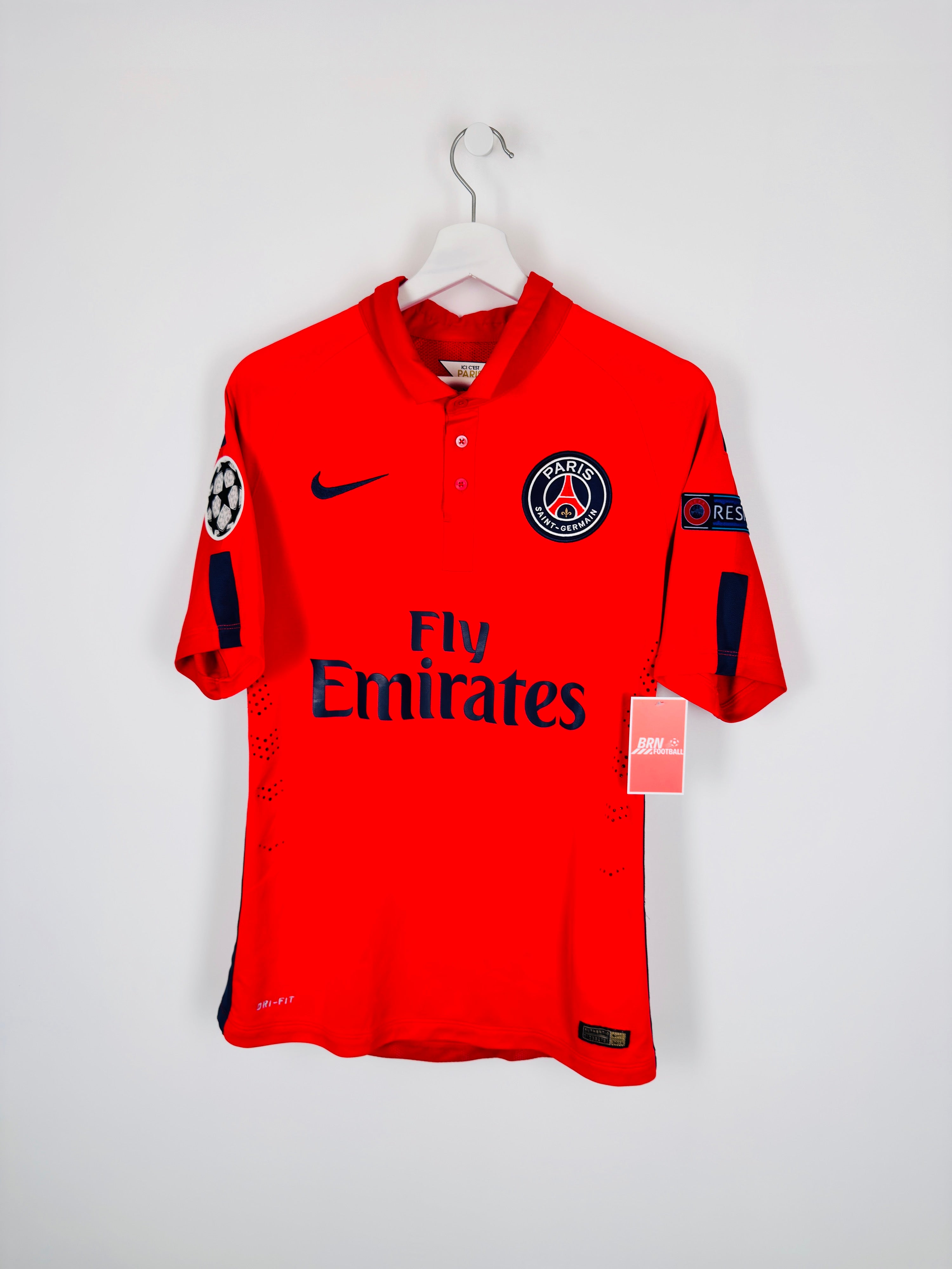 PSG 2014/2015 THIRD FOOTBALL JERSEY PRO STOCK - T.SILVA #2 (M)