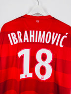 PSG 2012/2013 AWAY FOOTBALL SHIRT - IBRAHIMOVIC #18 (XL)