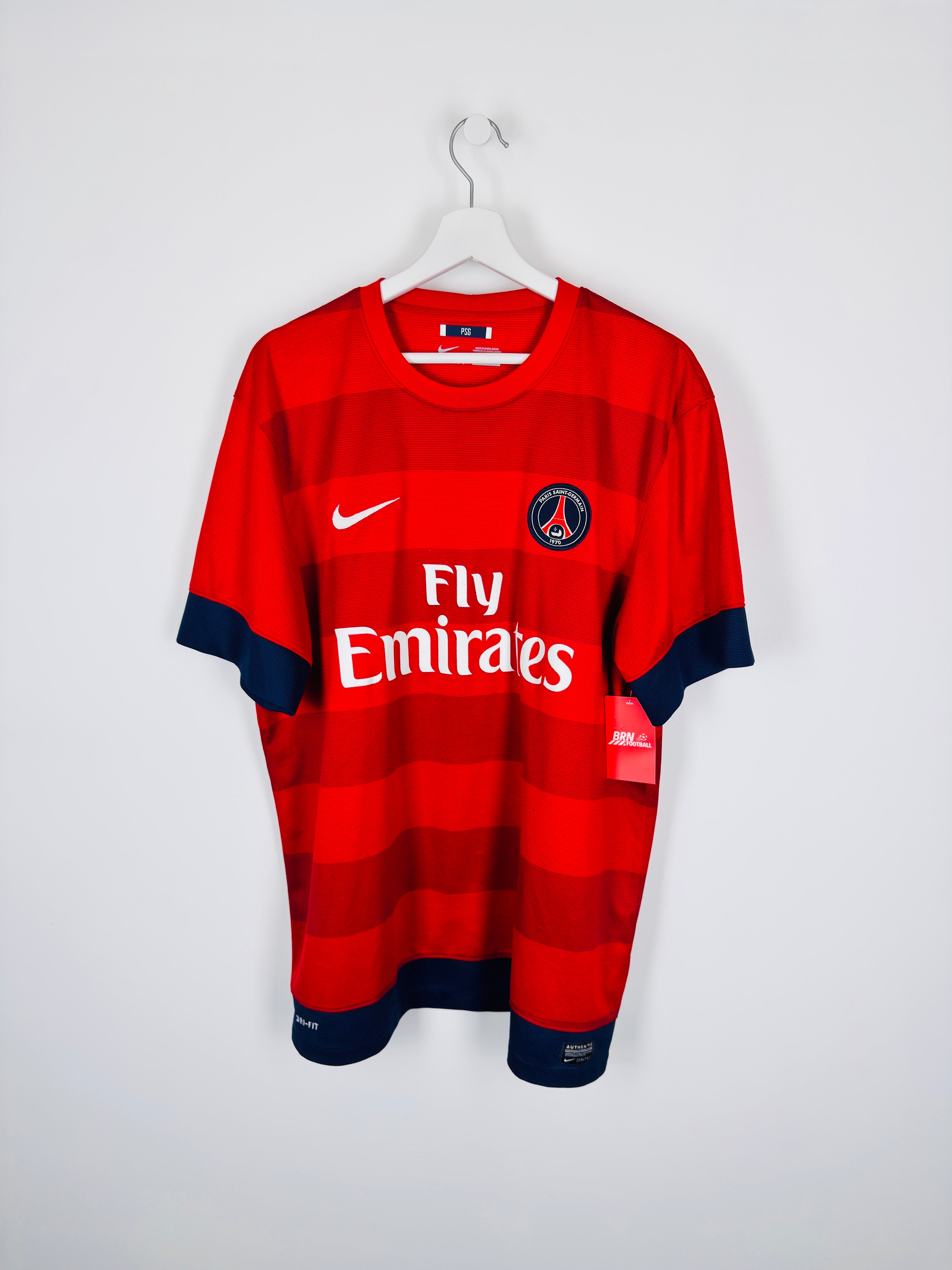 PSG 2012/2013 AWAY FOOTBALL SHIRT - IBRAHIMOVIC #18 (XL)
