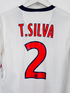 PSG 2013/2014 AWAY FOOTBALL SHIRT - T.SILVA #2 (S)