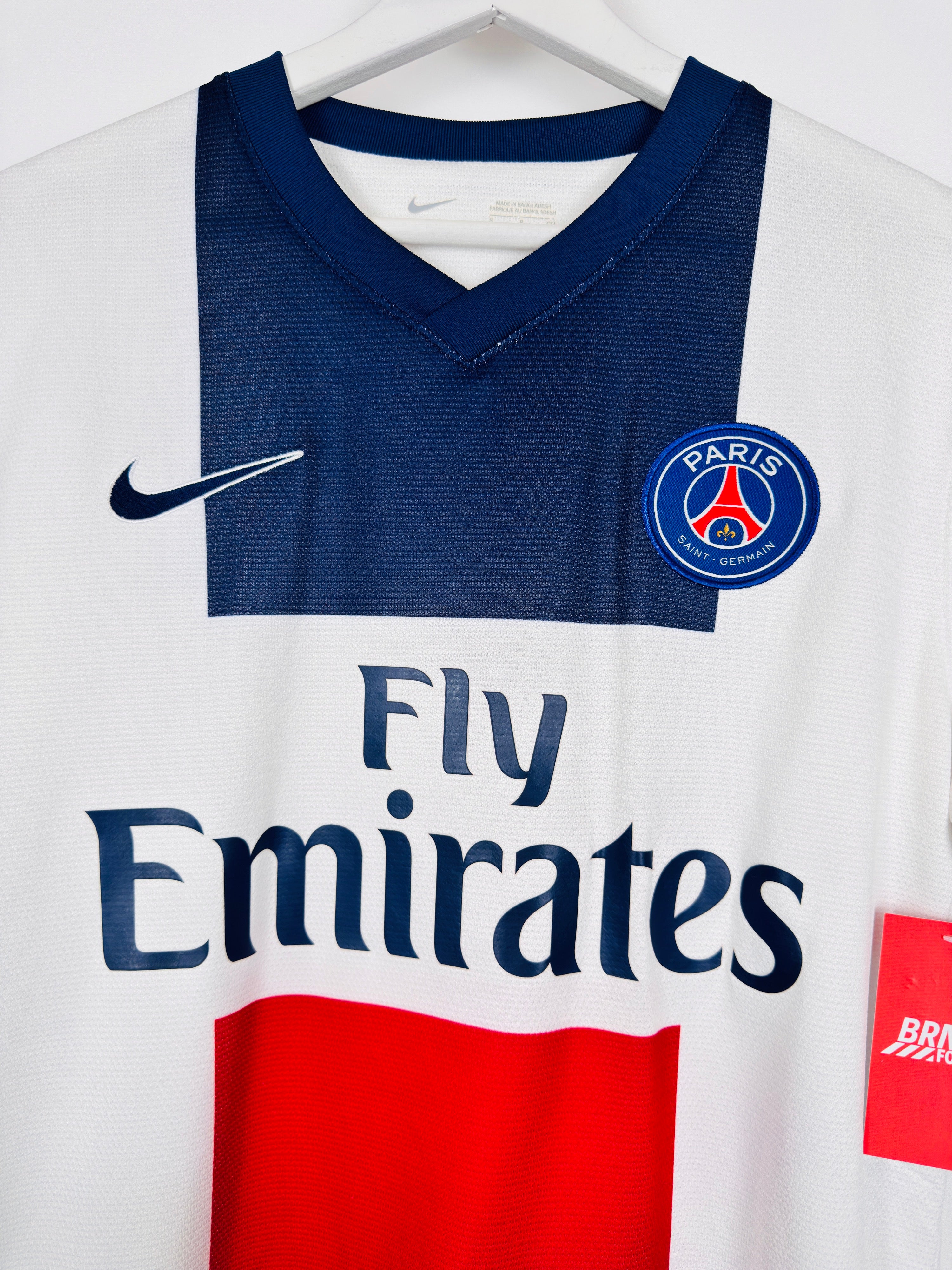 PSG 2013/2014 AWAY FOOTBALL SHIRT - T.SILVA #2 (S)
