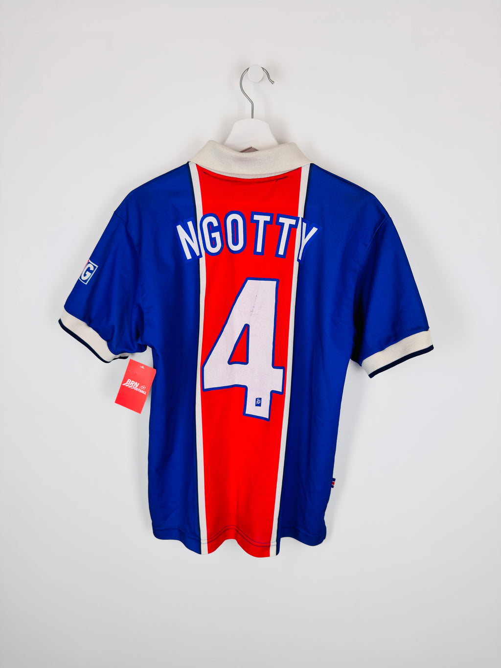 PSG FOOTBALL JERSEY 1997/1998 HOME - NGOTTY #4 (S)