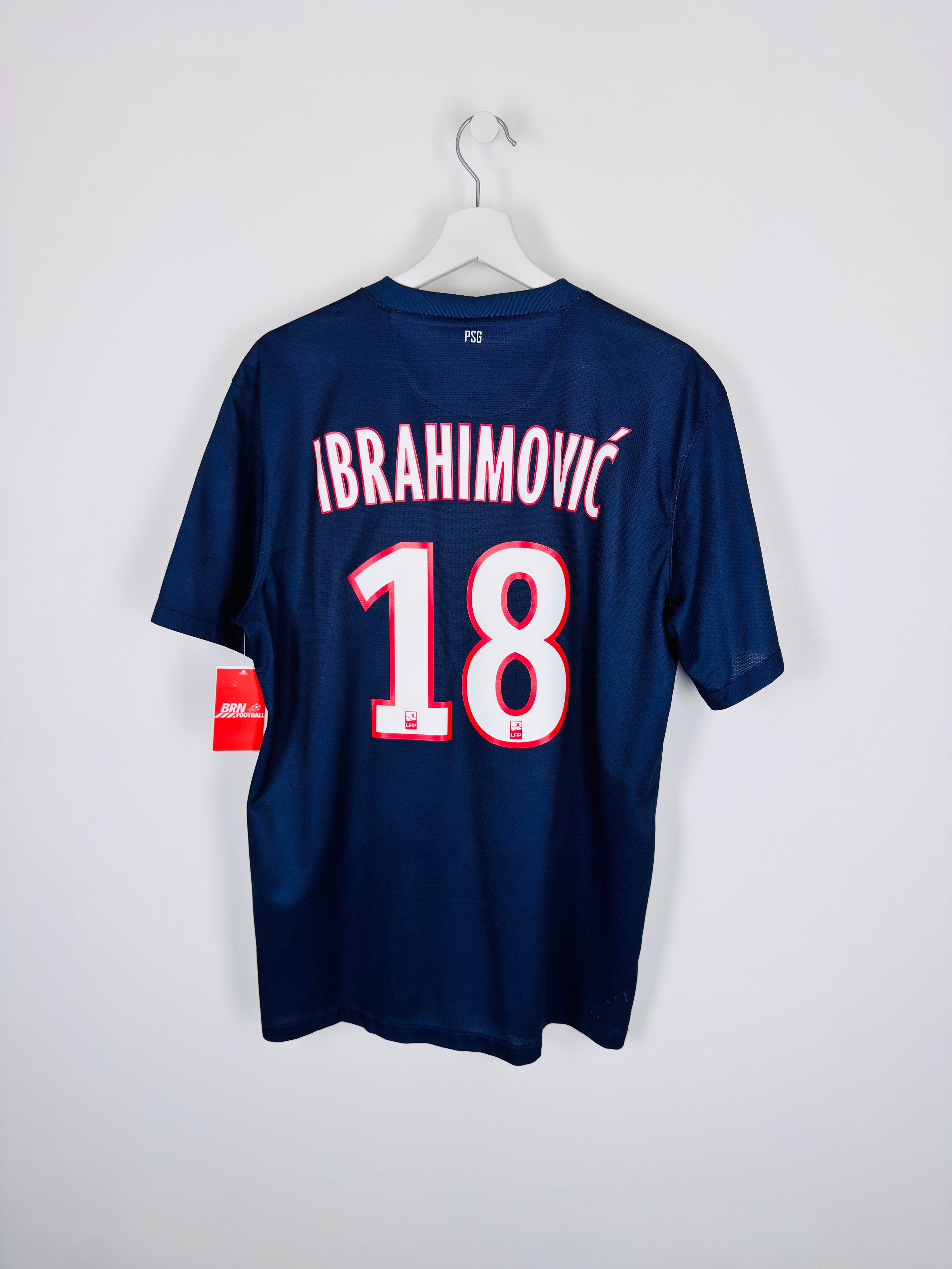 PSG 2012/2013 HOME FOOTBALL JERSEY - IBRAHIMOVIC #18 (L)