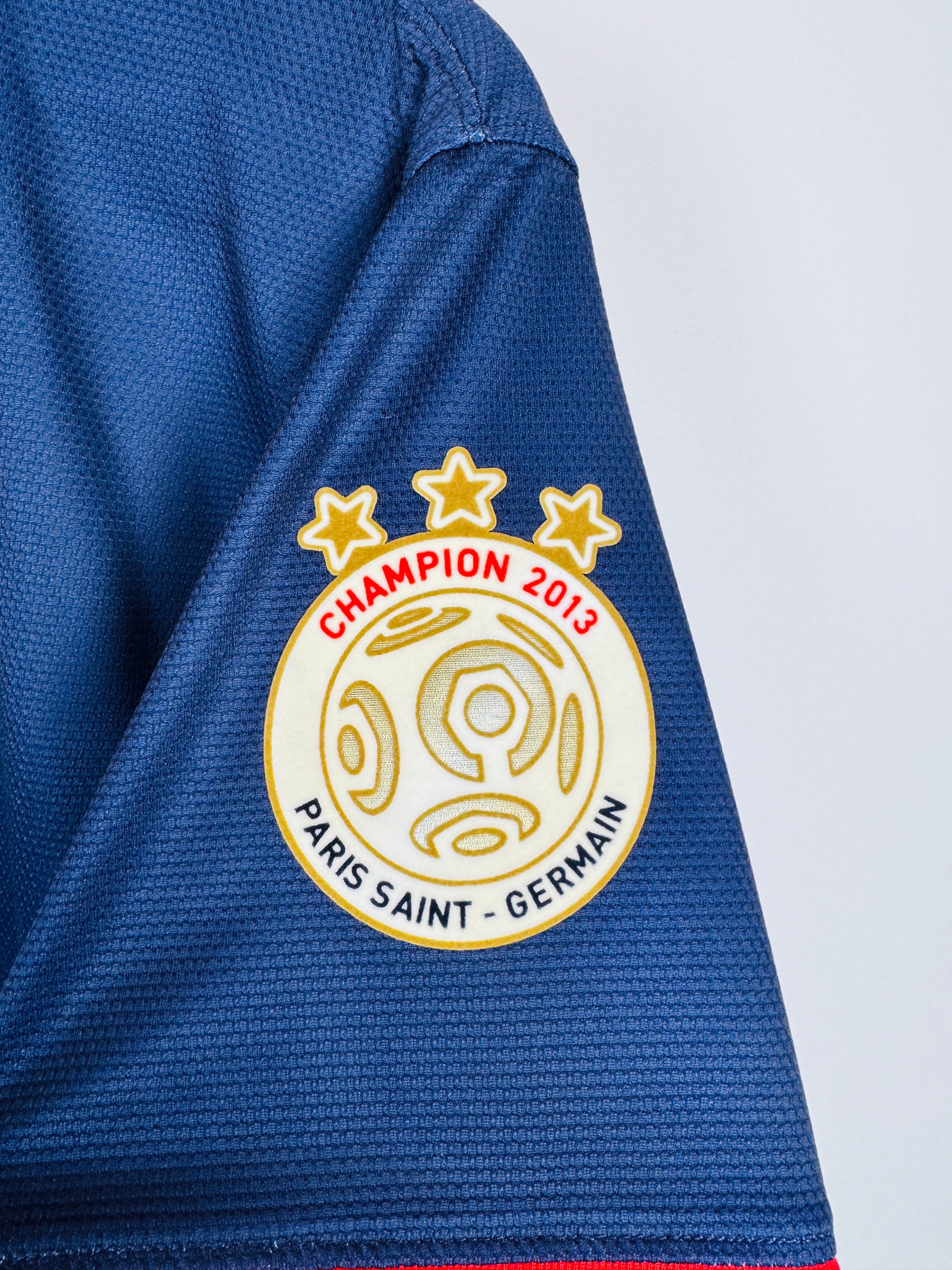 PSG 2013/2014 HOME FOOTBALL SHIRT - T.SILVA #2 (M)