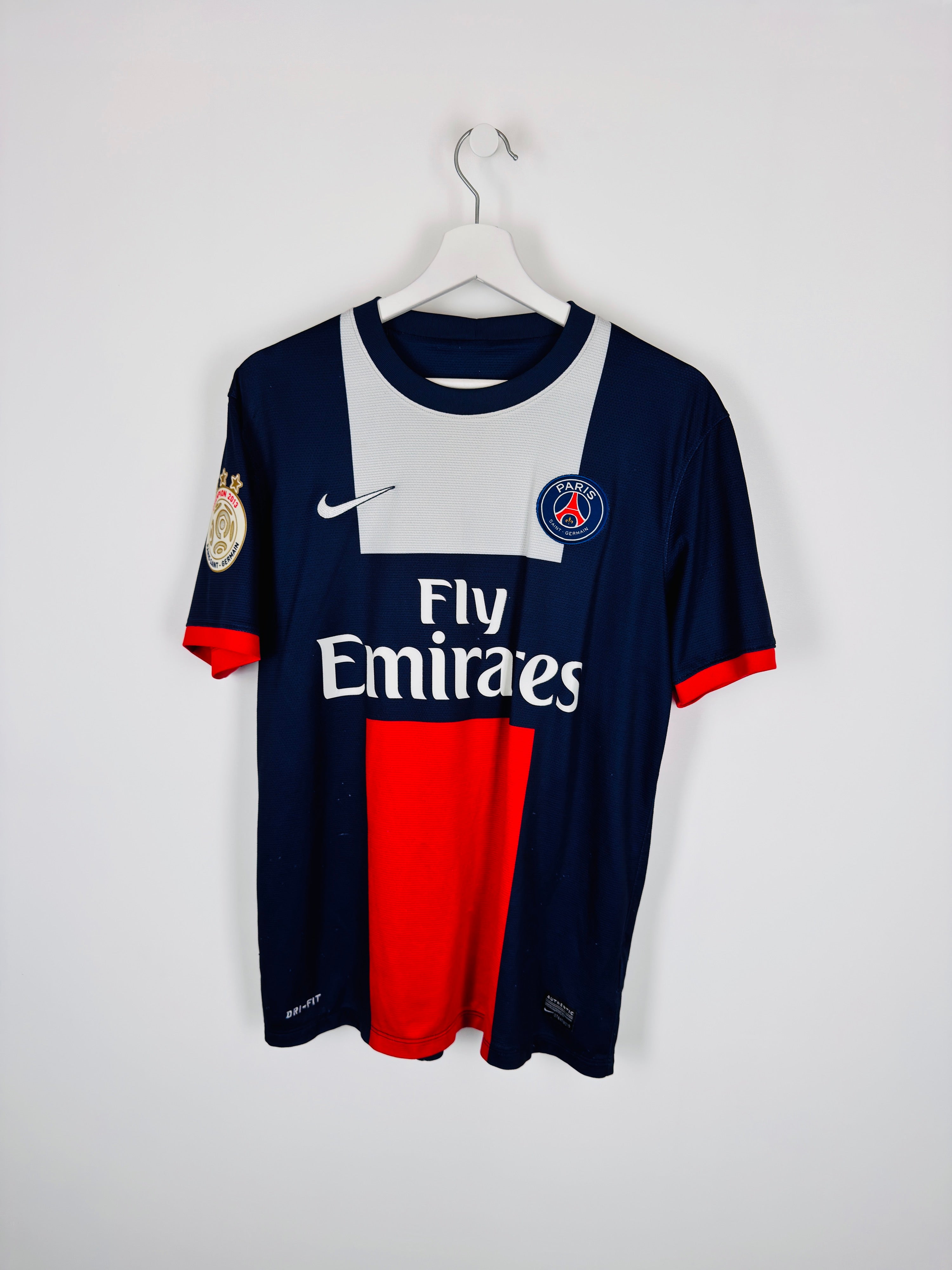 PSG 2013/2014 HOME FOOTBALL SHIRT - T.SILVA #2 (M)