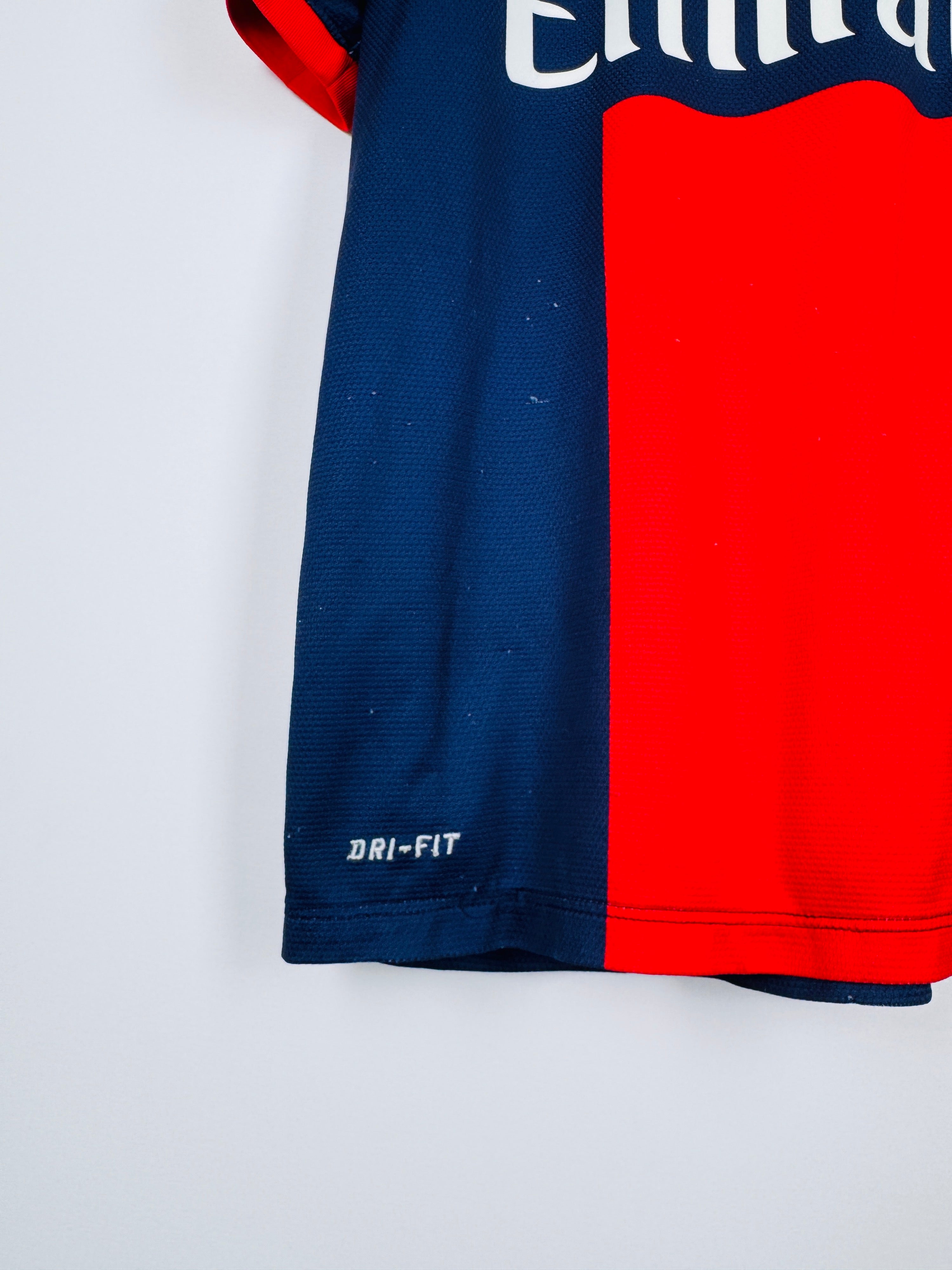 PSG 2013/2014 HOME FOOTBALL SHIRT - T.SILVA #2 (M)