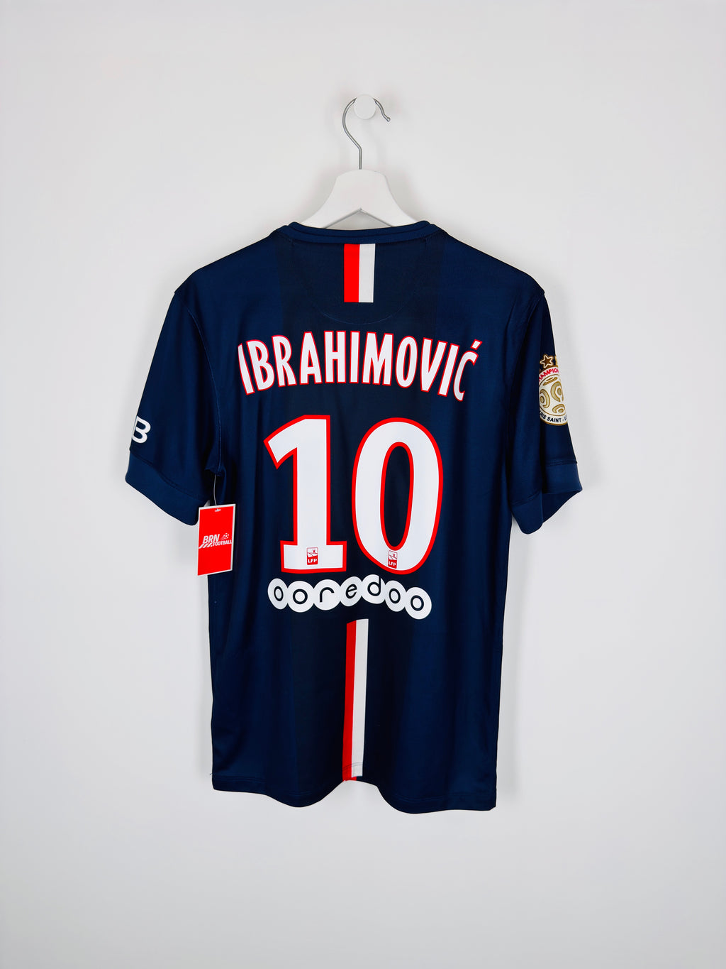 PSG 2014/2015 HOME FOOTBALL SHIRT - IBRAHIMOVIC #10 (S)