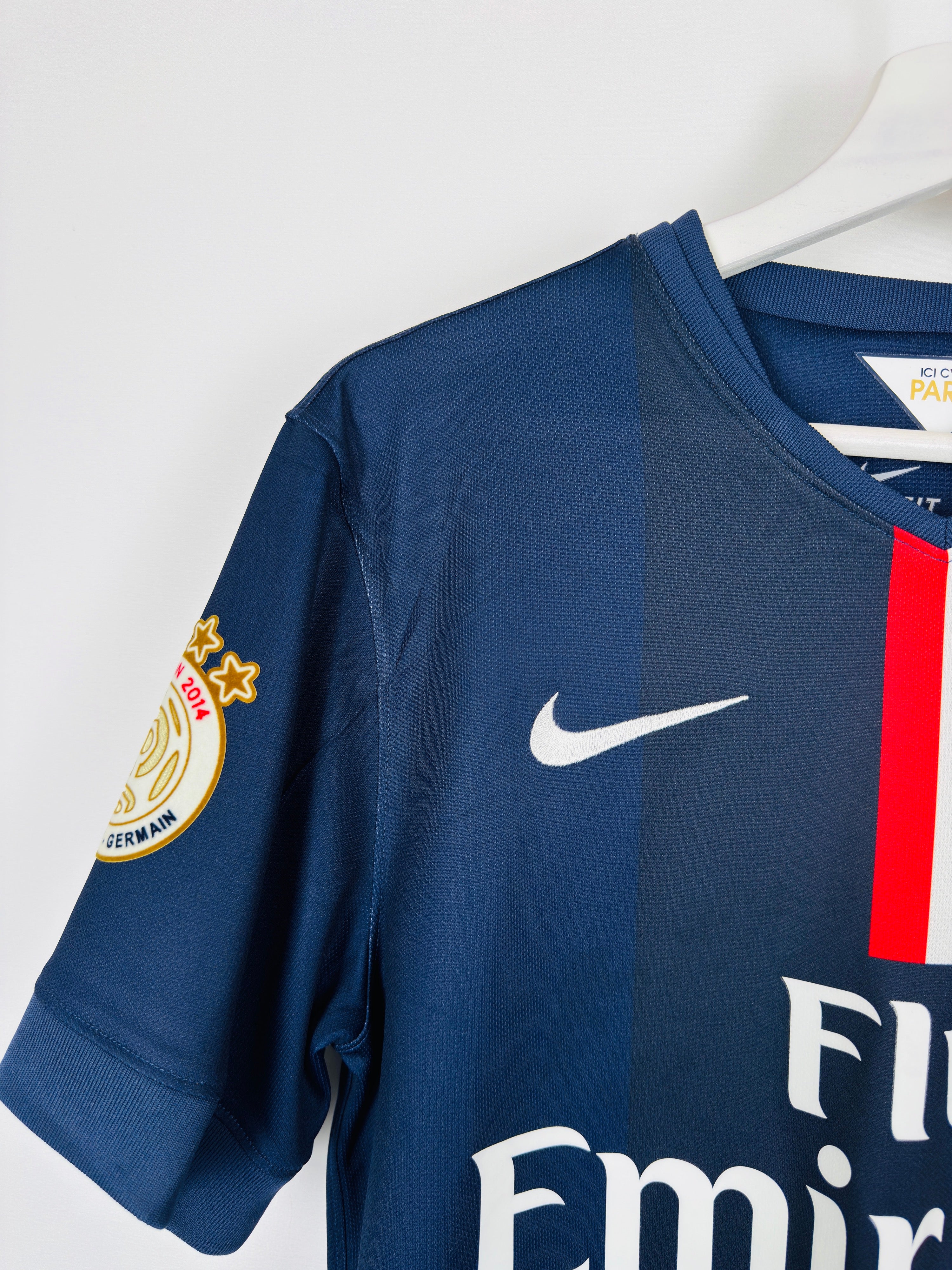 PSG 2014/2015 HOME FOOTBALL SHIRT - IBRAHIMOVIC #10 (S)