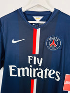 PSG 2014/2015 HOME FOOTBALL SHIRT - IBRAHIMOVIC #10 (S)